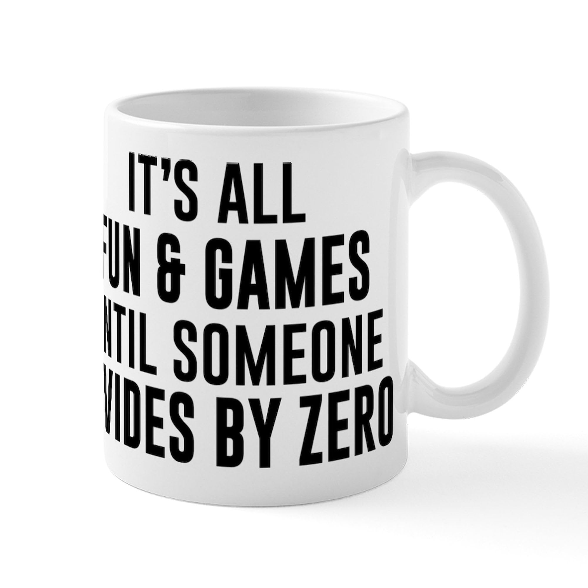Divide By Zero Funny Math 11 oz (325 ml) Ceramic Coffee Mug - Perfect for Teachers, Students & Nerdy Gifts - Enjoy Your Morning Coffee or Tea at Home, Office or School
