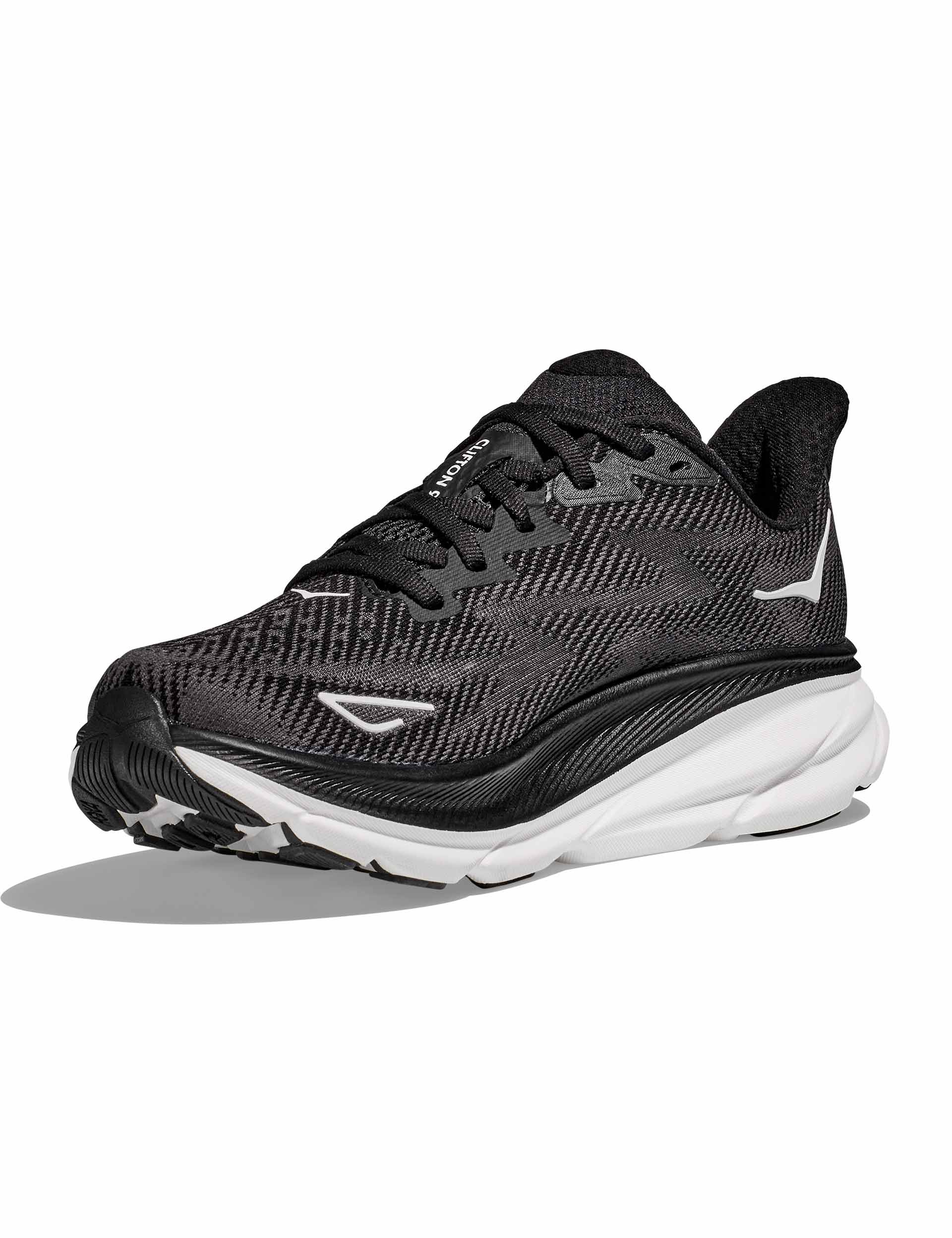Brooks Clifton 9 Running Shoes for Men & Women - Black/White - Lightweight Cushioned Sneakers for Jogging, Walking & Gym Workouts