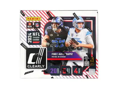 2024 Panini Clearly Donruss Football Hobby Box - Premium Trading Cards Collection for NFL Fans, Fantasy Sports & Collectors - Perfect for Game Day, Gifts & Investment