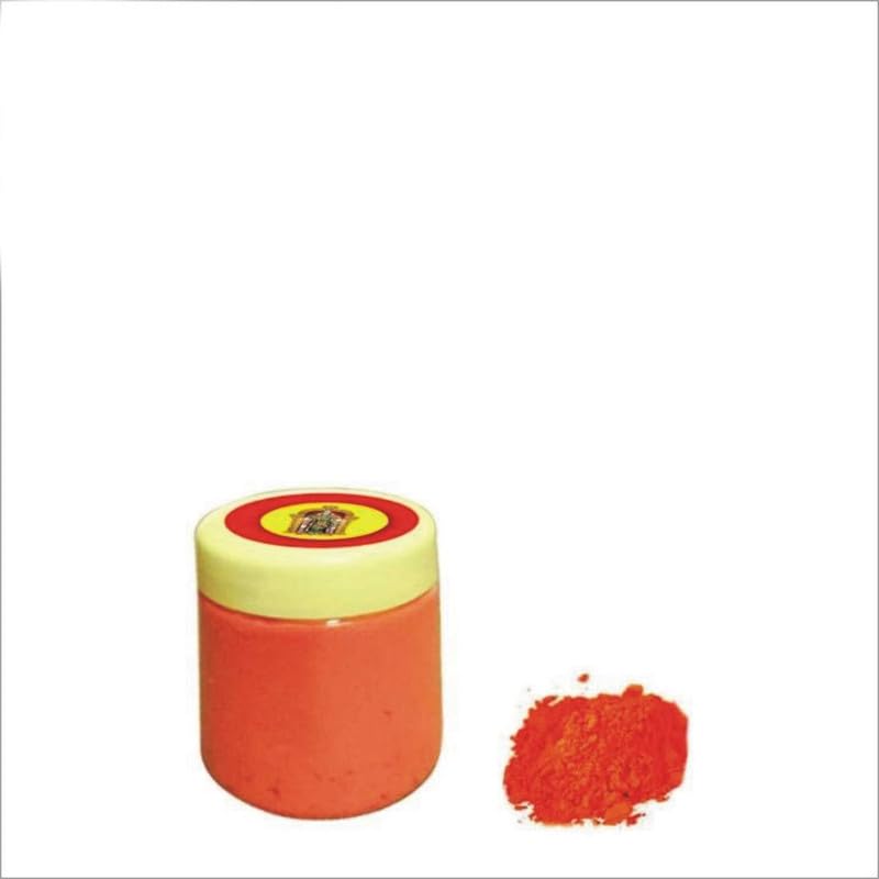 Rolimoli Hanuman Ji Sindoor Powder - Bajrangbali Orange Kumkum (100g) for Hindu Puja, Temple Worship & Spiritual Ceremonies