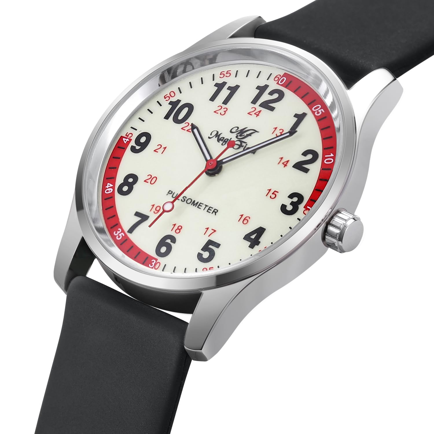 ManChDa Professional Nurse Watch - Analog Medical Watch with Second Hand, Easy to Read for Healthcare Workers - Perfect for Nurses, Doctors & Medical Students in Hospitals & Clinics