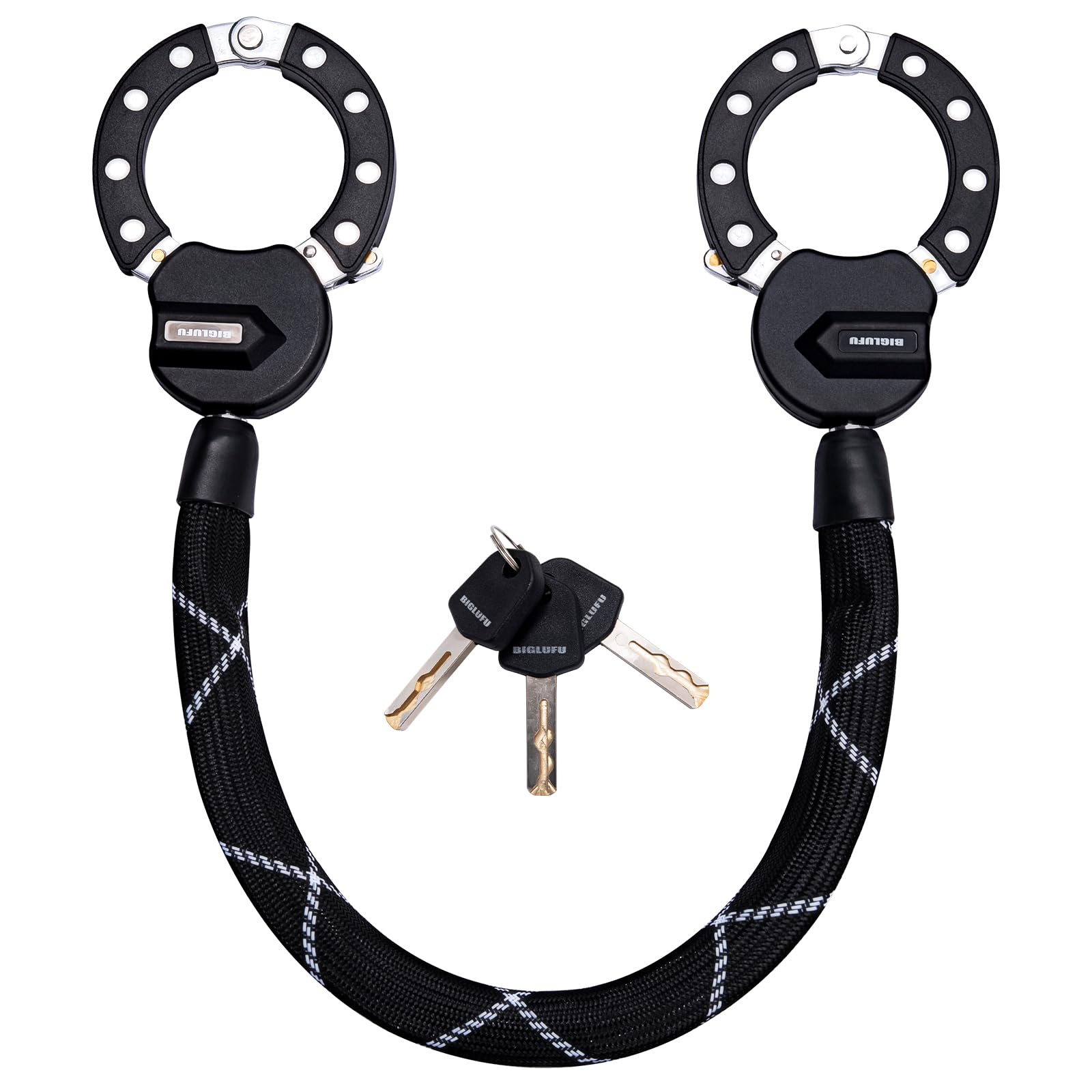 Heavy Duty Electric Scooter Lock - High Security Bike Chain Lock with Key for E-Bike, Motorcycle & Ninebot - Anti-Theft Protection for Urban Commuting & Outdoor Adventures