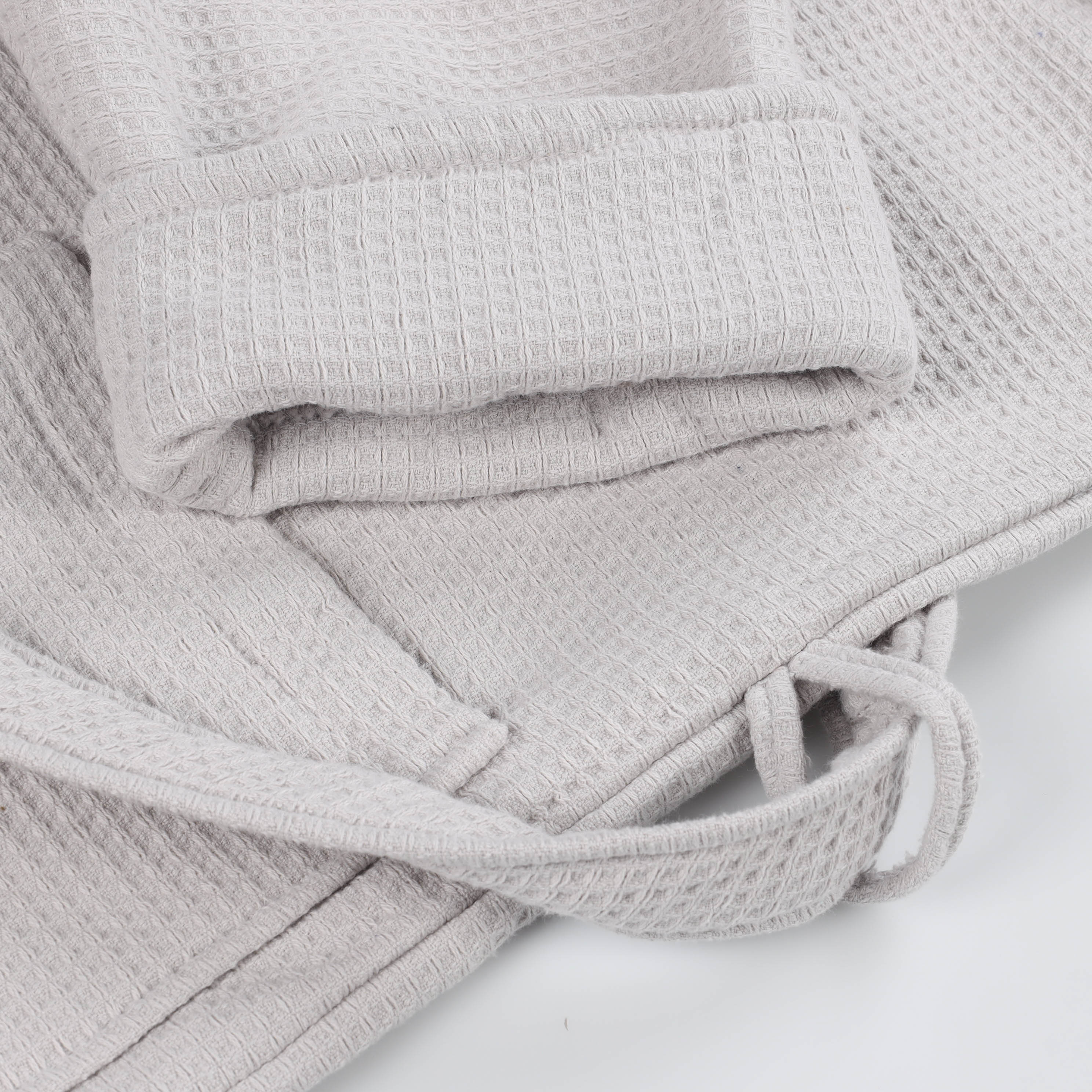 Premium Waffle Weave Cotton Bathrobe - Ultra Soft & Lightweight Unisex Oversized Robe for Men & Women | Perfect for Spa, Lounge & Post-Shower Comfort