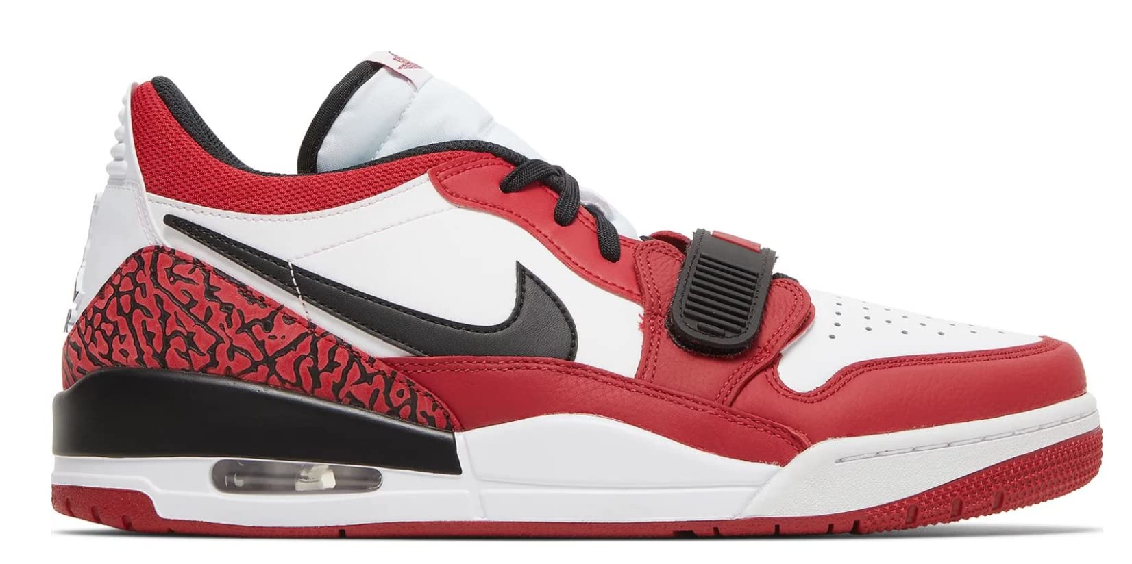 Nike Jordan Legacy 312 Men's Basketball Shoes - White/Black/Gym Red - Size 8 | High-Performance Sneakers for Basketball, Streetwear & Casual Wear