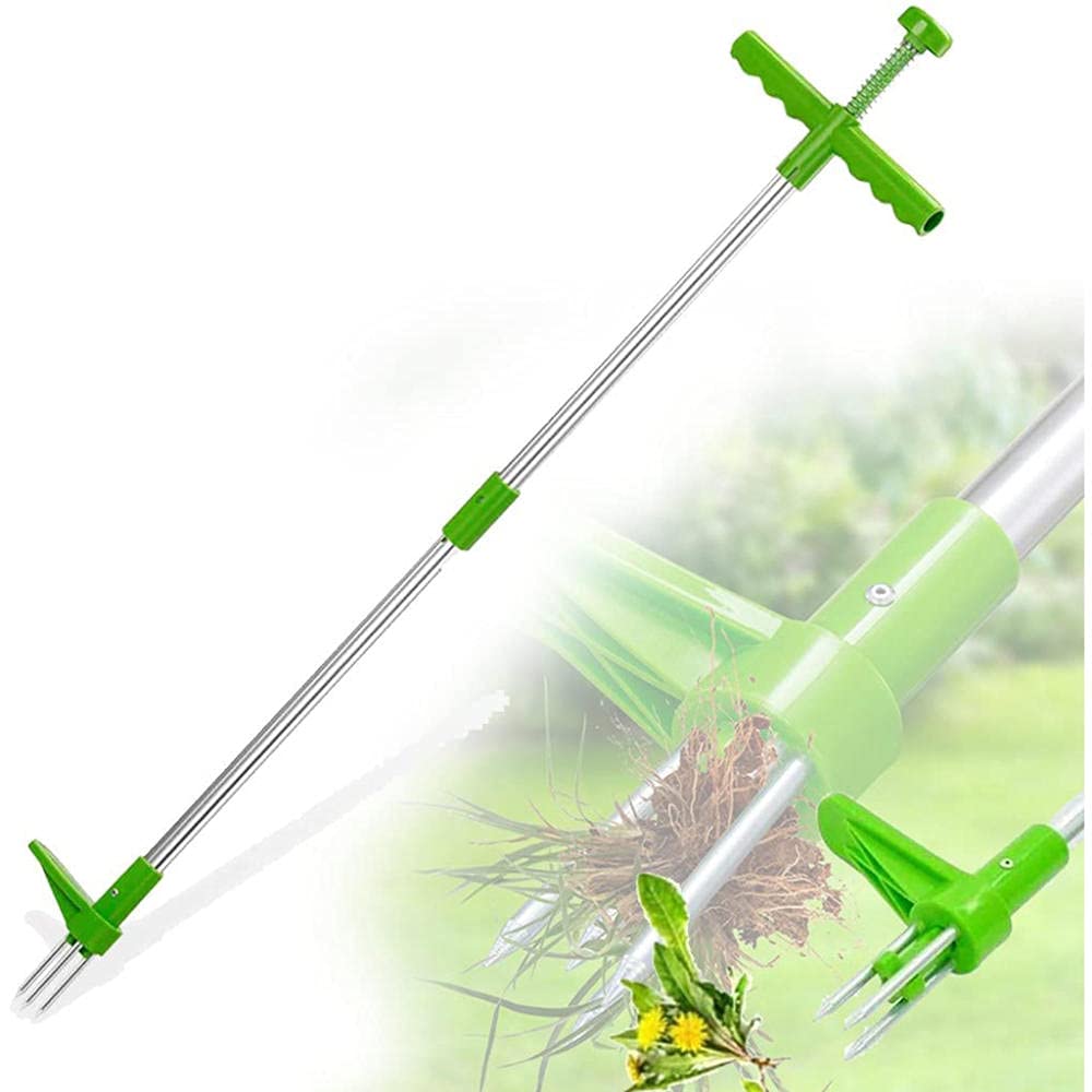 HBBCD Cordless Weed Extractor - Portable Long Handle Weeder Tool with Removable Foot Pedal for Easy Gardening | Perfect for Lawn Care, Yard Maintenance & Weed Removal
