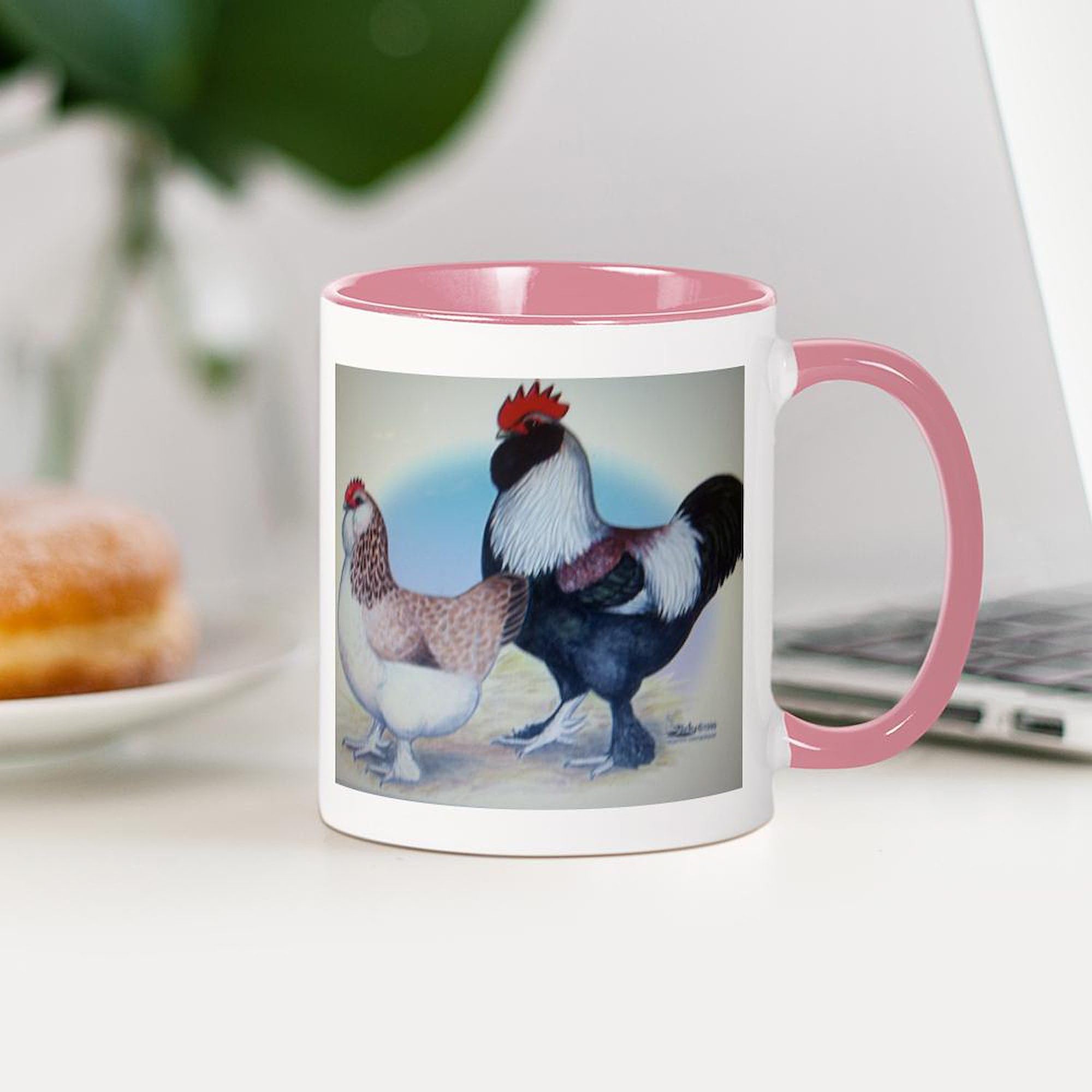 Salmon Faverolle Ceramic Coffee Mug 11 oz (325 ml) - Perfect for Home, Office & Gifts | CafePress