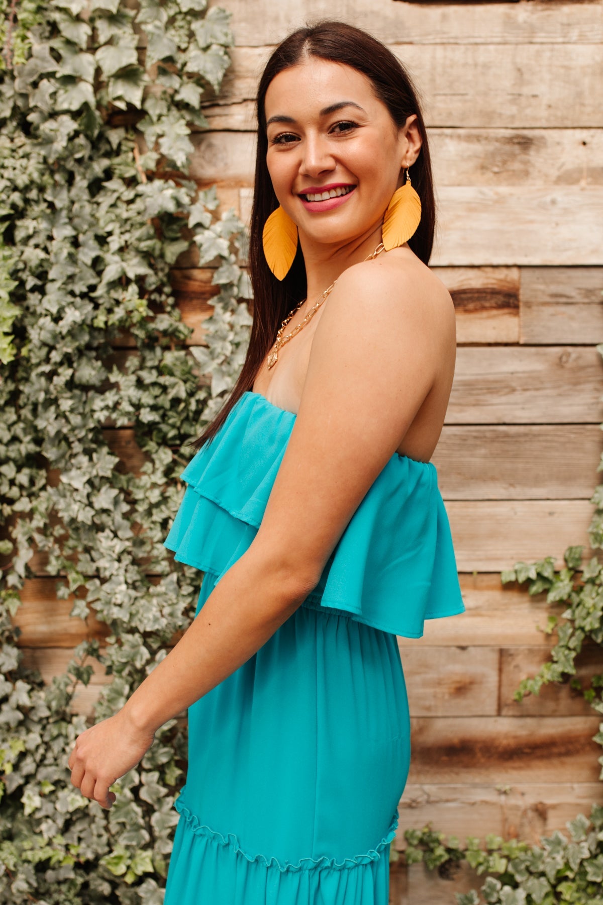Oceans Of Bliss Blue Dress for Women - Elegant Flowy Summer Beach Dress - Perfect for Vacations, Weddings & Casual Outings