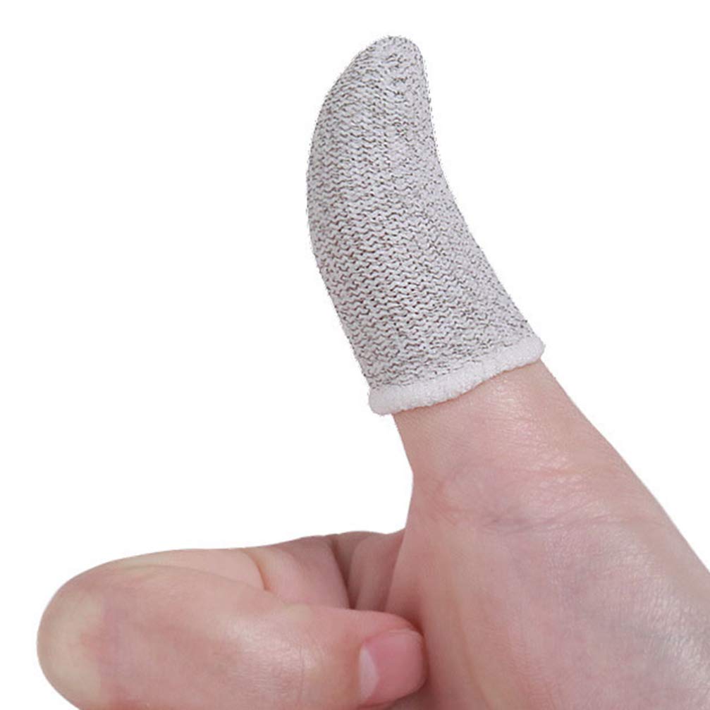 NUOBESTY 10-Pack Anti-Sweat Breathable Gaming Finger Sleeves - Touchscreen Phone Grip Protectors for Mobile Gaming | Comfortable Joystick Grips for Men & Women - Perfect for PUBG, Call of Duty & Fortnite Gameplay