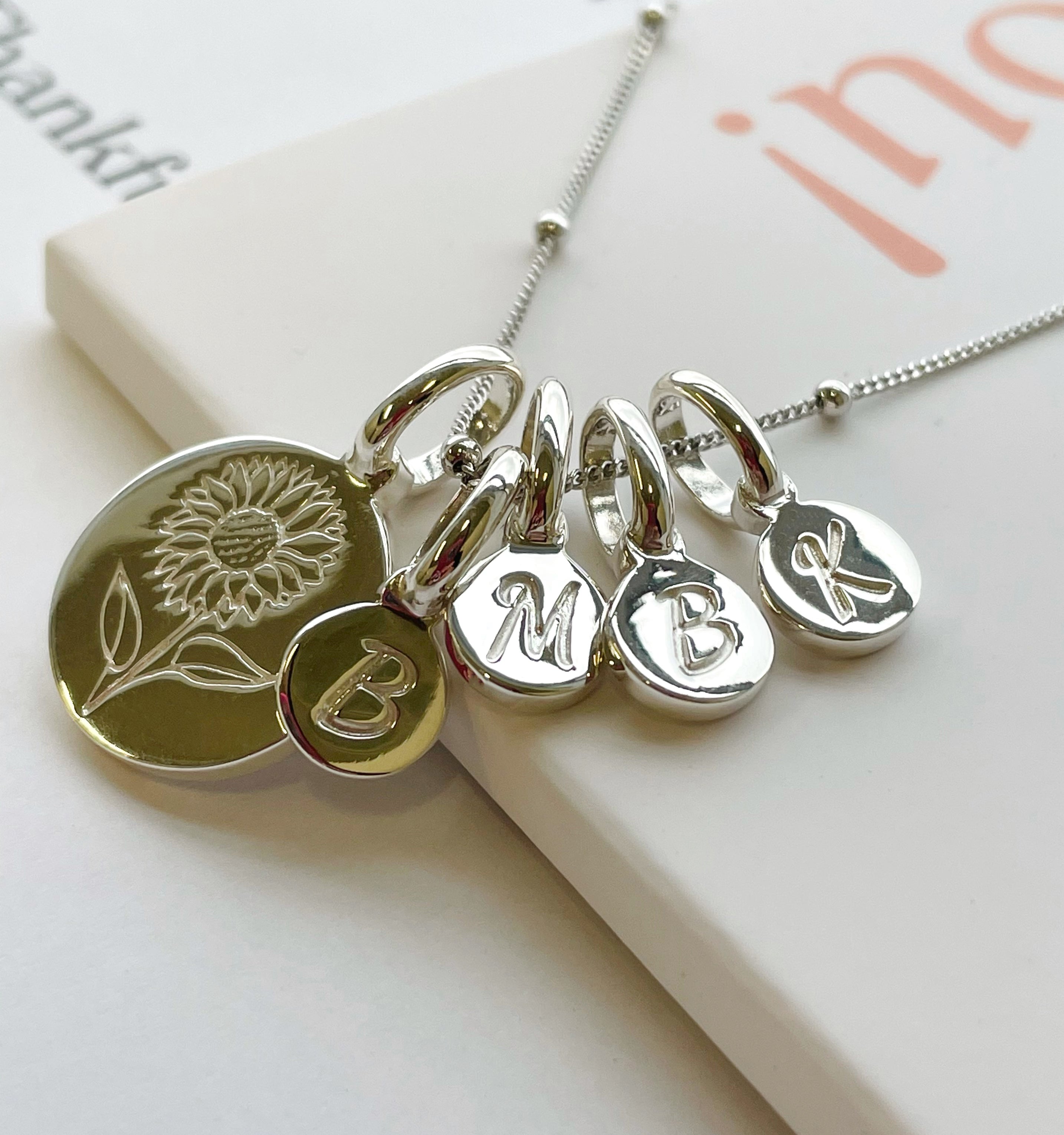 Personalized Lotus Necklace with Initial Charm - July Birth Flower Jewelry for Women, Gift for Her, Birthday, Anniversary, Wedding, Graduation - Elegant & Dainty Pendant for Everyday Wear or Special Occasions