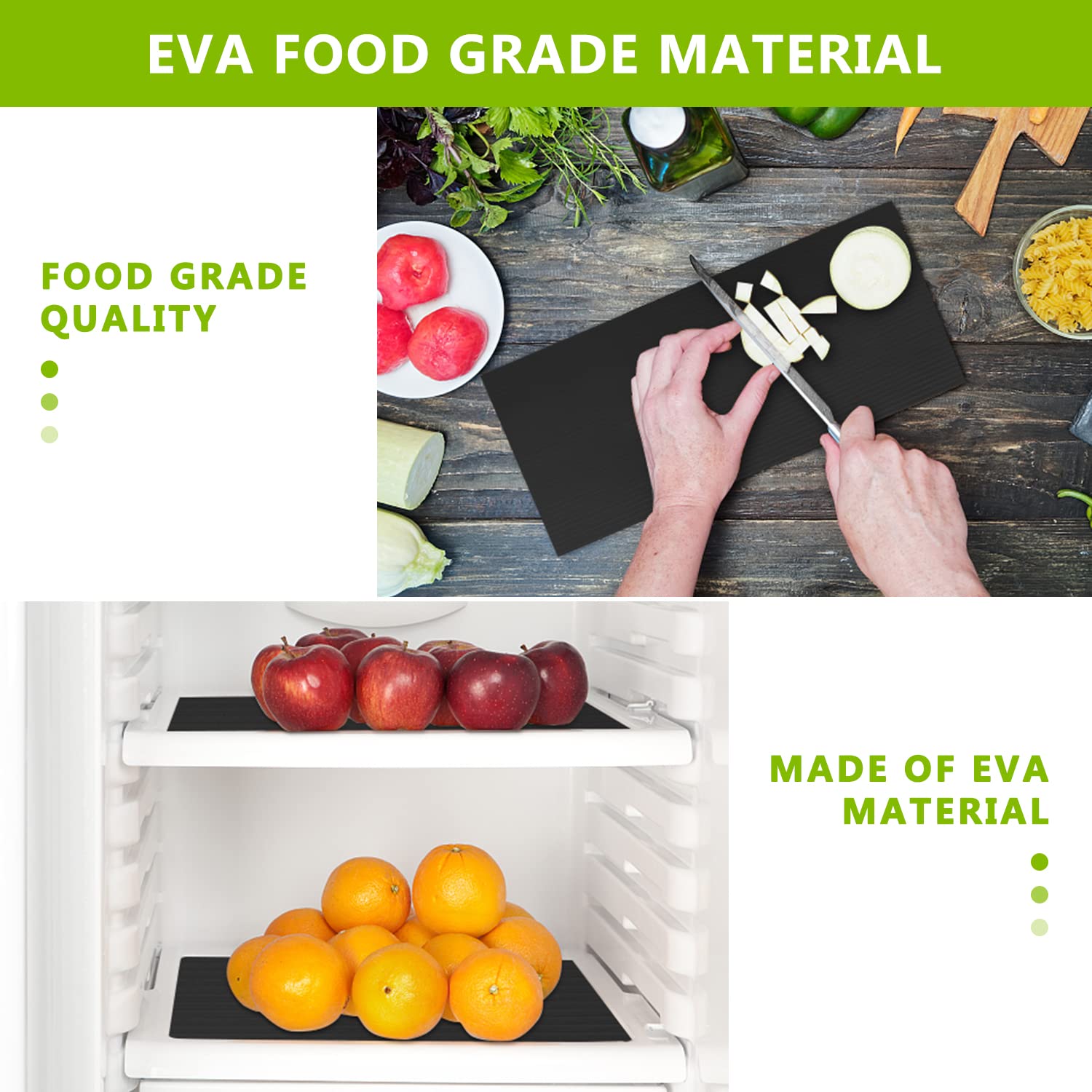 Non-Slip Waterproof Shelf Liner for Kitchen Cabinets, Pantry, Tool Box & Refrigerator - Durable Plastic Drawer Protector Mat (11.8