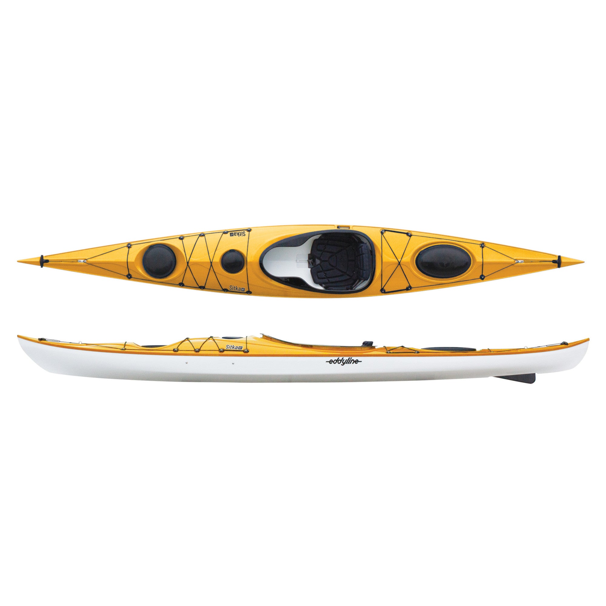 Eddyline Sitka XT Kayak - Lightweight & Durable Touring Kayak for Lakes & Rivers | Perfect for Fishing, Camping & Outdoor Adventures