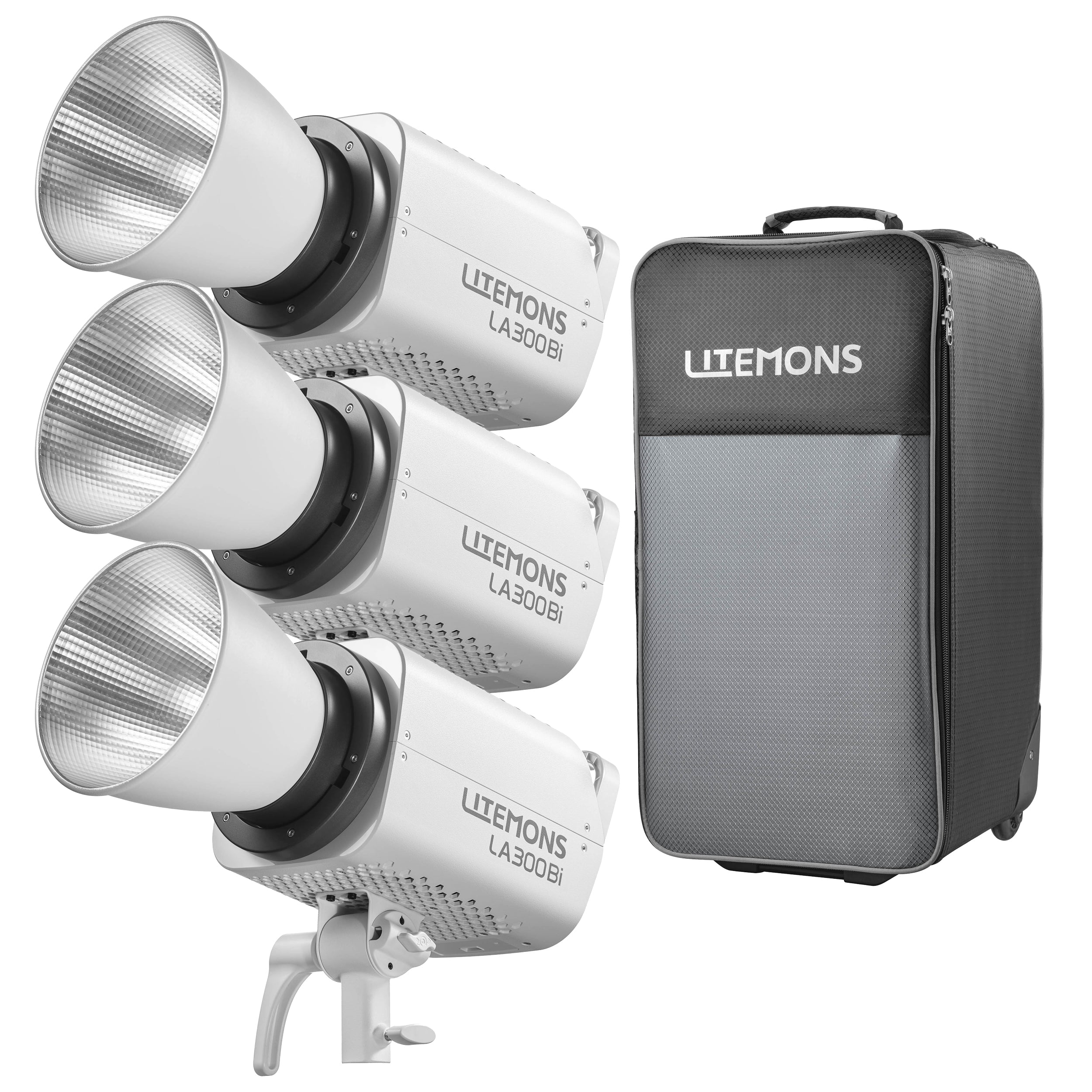 Godox LA300BI K3 Bi-Color LED Video Light 3-Head Kit with CB204 Roller Case - Professional Studio Lighting for Photography, Videography & Live Streaming