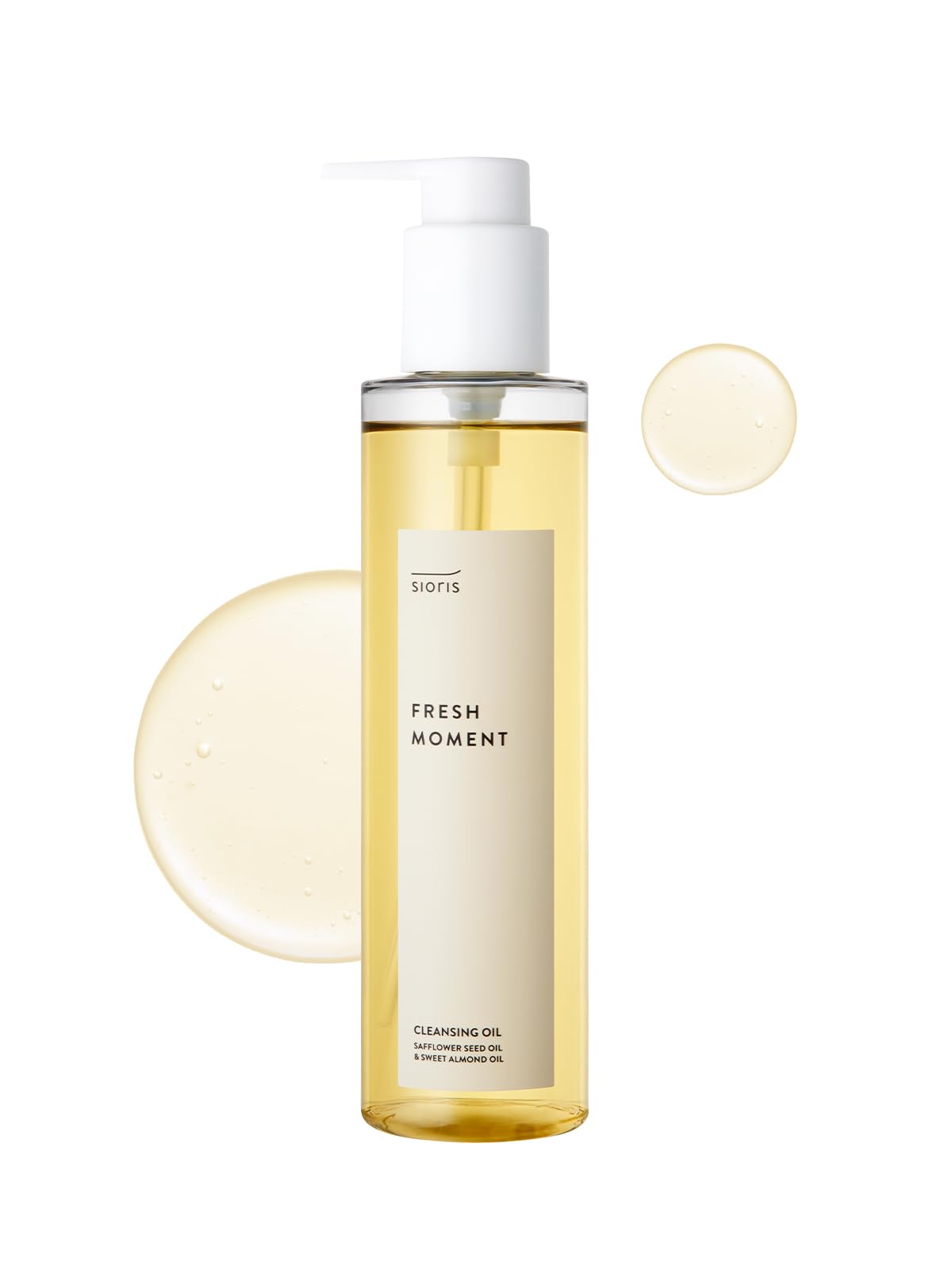 SIORIS Organic Green Plum Cleansing Oil 6.76oz - Gentle Makeup Remover for Sensitive Skin - Korean Facial Cleanser for Daily Skincare Routine