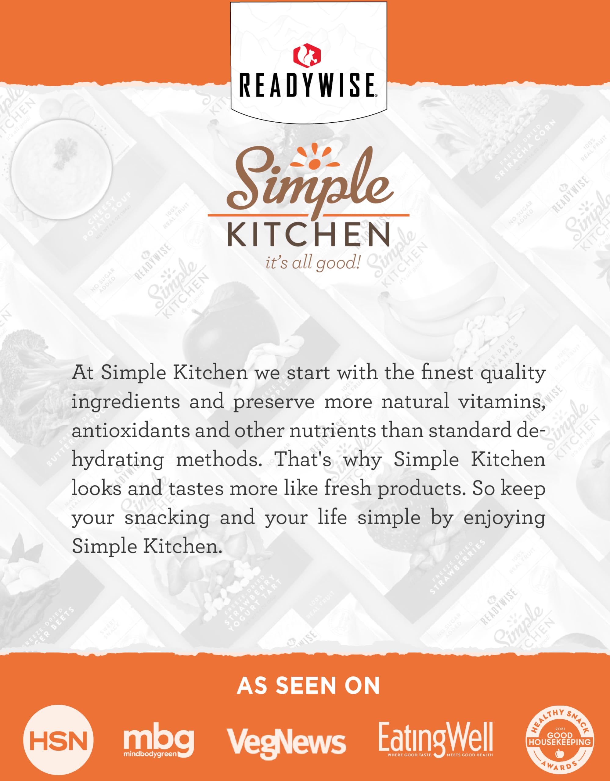 READYWISE Simple Kitchen Pancake Mix - 20 Servings, Emergency Food Supply, Survival Food, Baking Essentials for Breakfast (Pancakes & Waffles) | Perfect for Camping, Emergency Preparedness & Quick Morning Meals