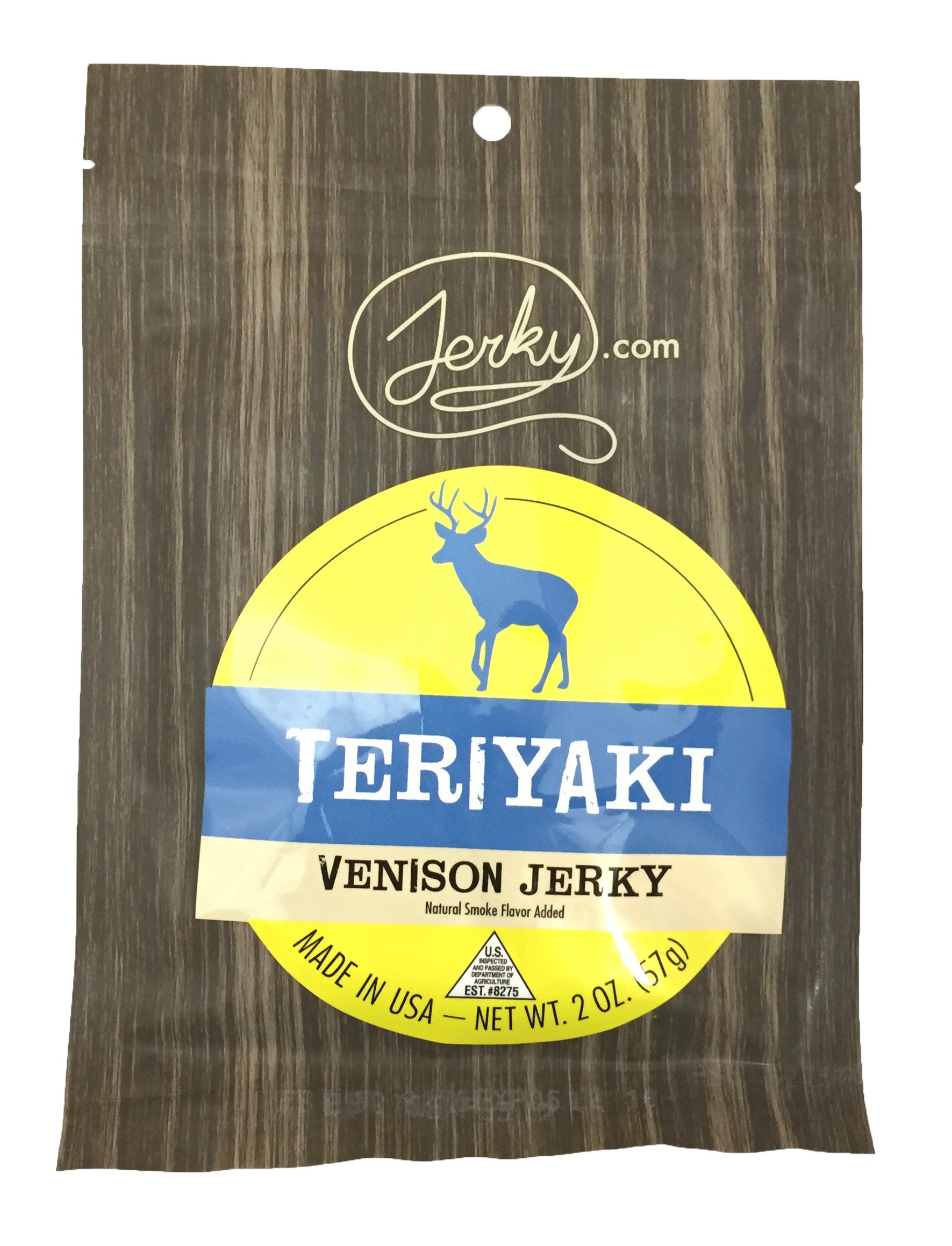 Premium Teriyaki Venison Jerky - All Natural Wild Game Meat Snack, High Protein Healthy Snacks for Adults, No Preservatives - 1.75oz Pack | Perfect for Hiking, Camping & Keto Diet