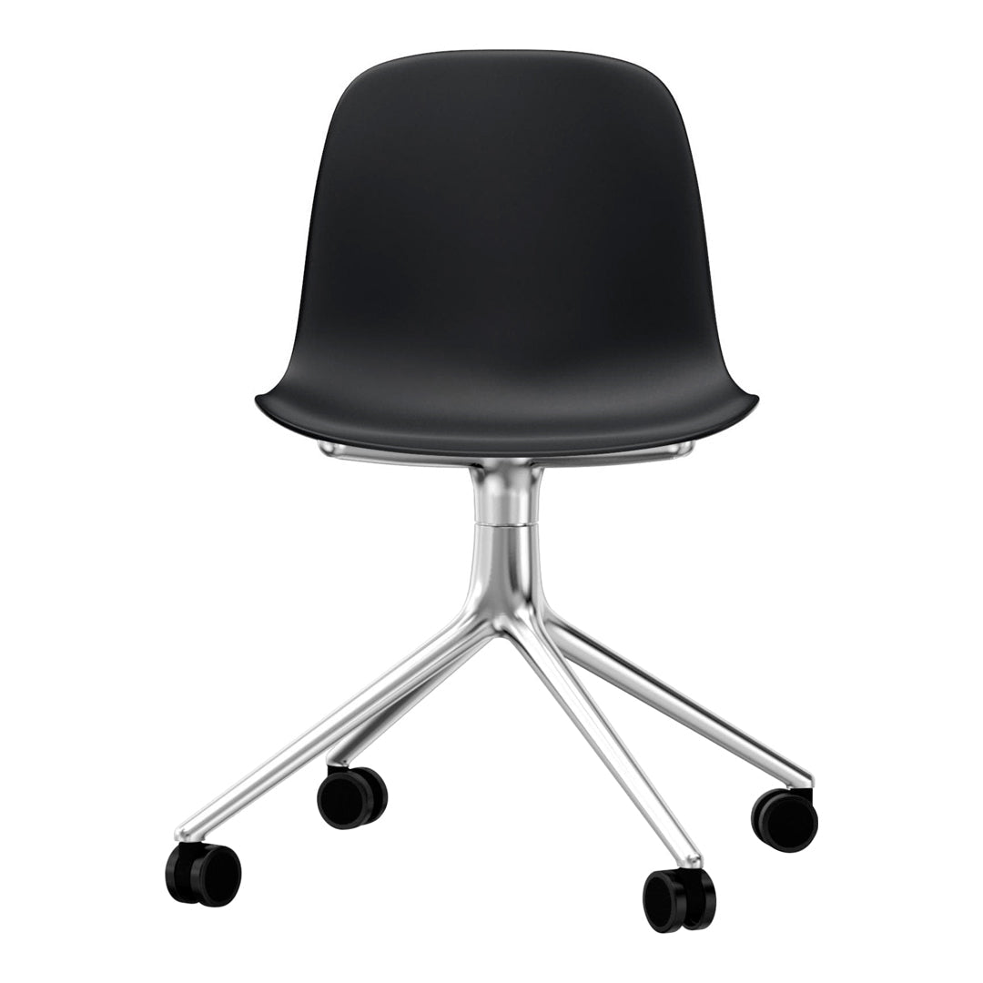 Ergonomic Form Chair with 4-Wheel Swivel Base - Adjustable Office Chair for Home & Work - Perfect for Desk Work, Gaming, and Study Sessions