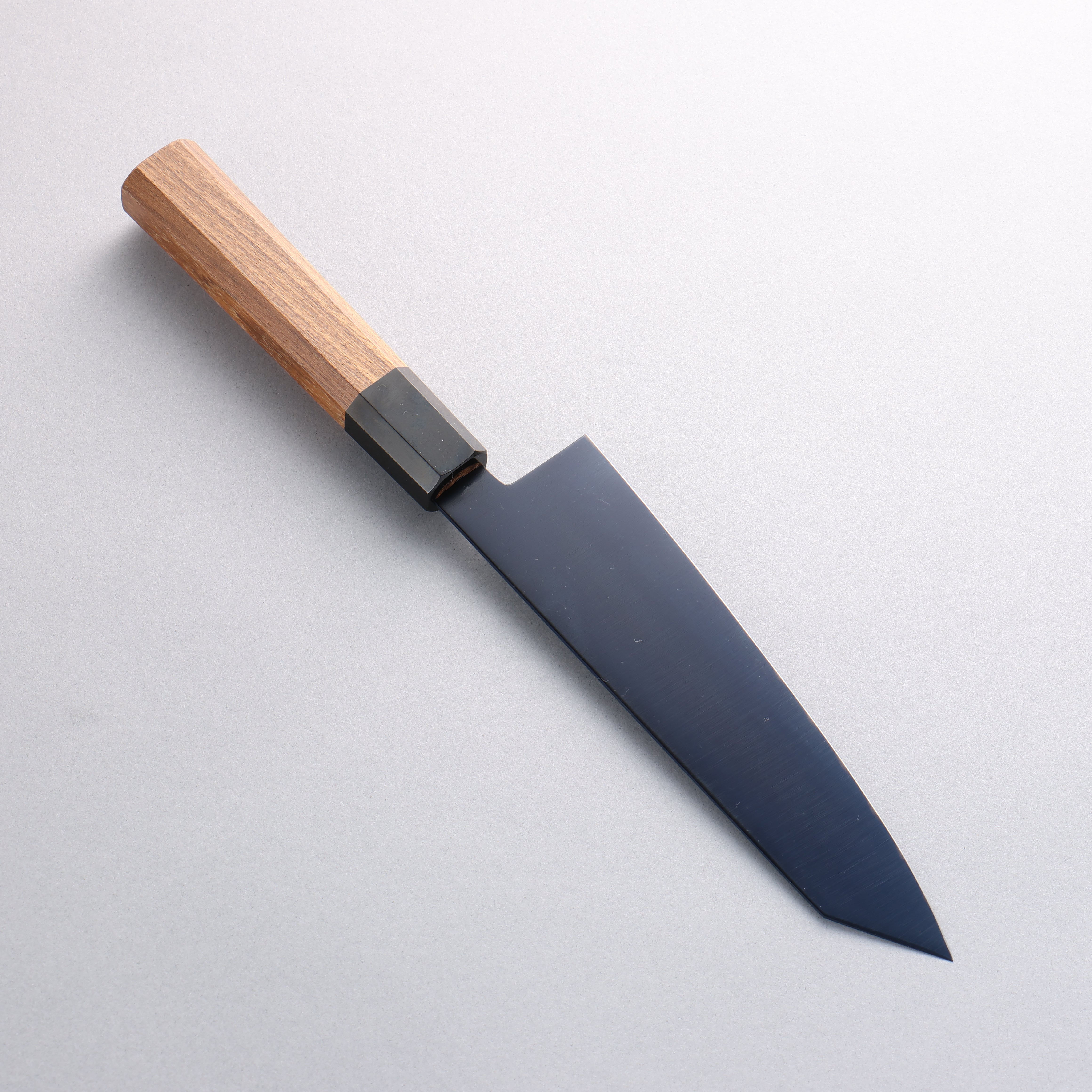 Premium Seisuke SK 85 Kiritsuke Santoku Knife 180mm - Japanese High Carbon Steel with Ion Plating, Ergonomic Teak Wood Handle with Black Plastic Ferrule - Perfect for Sushi, Vegetables & Precision Cutting