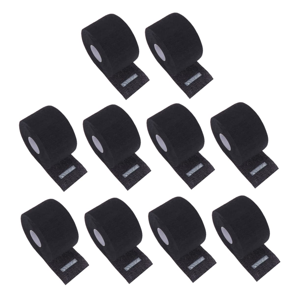 10pcs Black Barber Neck Strips - Disposable Hairdressing Paper Neck Covers for Salon & Home Haircuts | Hygienic & Comfortable Hair Cutting Accessories