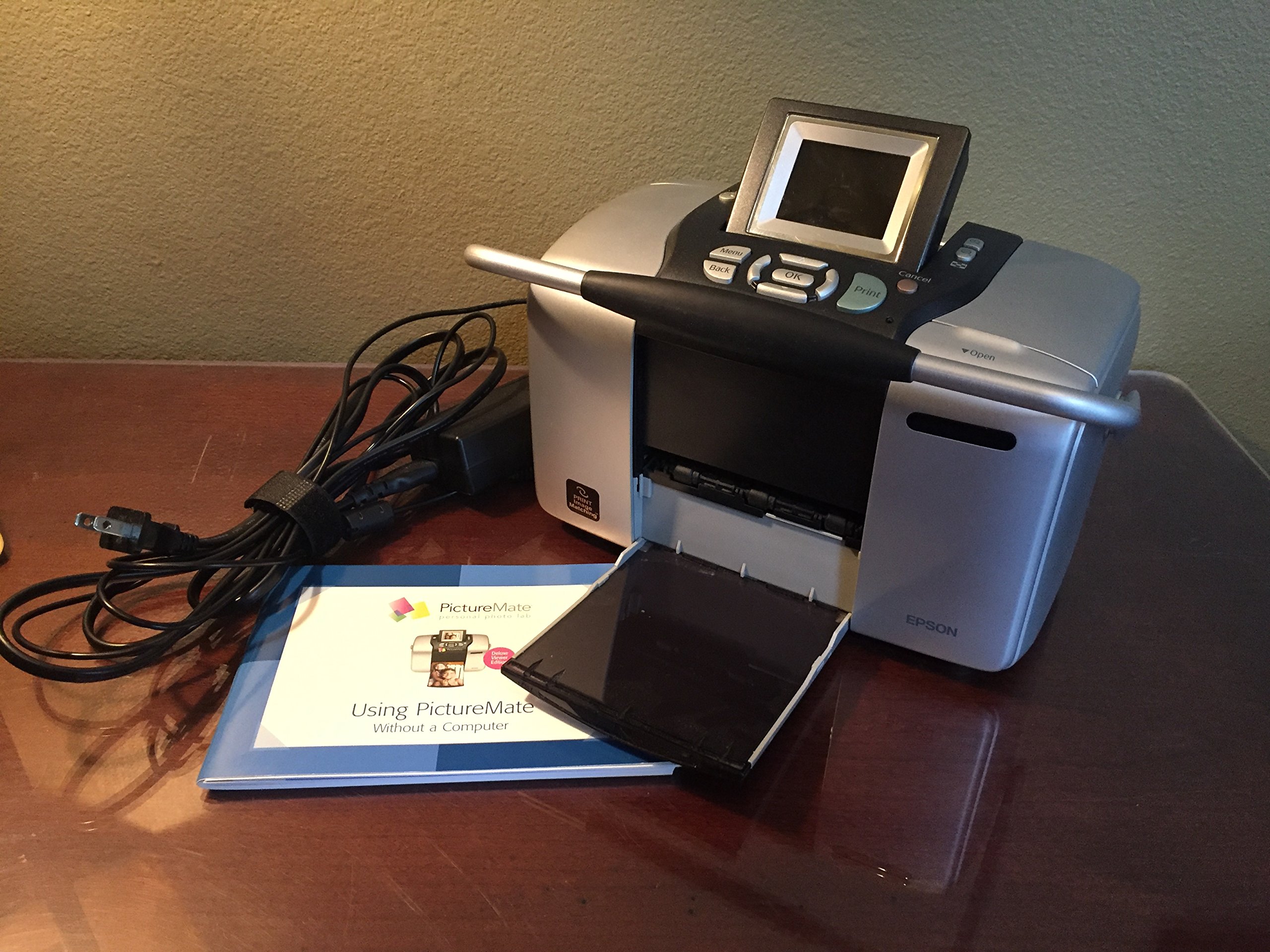 Epson PictureMate Deluxe Viewer Edition Photo Printer - High-Quality Home Photo Printing for Memories, Scrapbooking & Gifts | Compact Inkjet Printer with LCD Screen