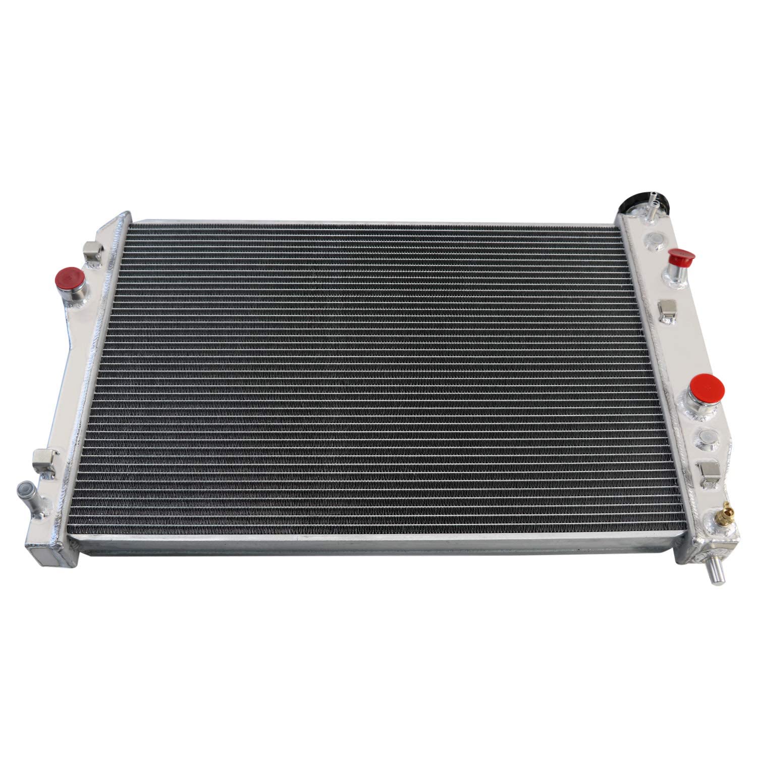 High Performance Full Aluminum Radiator for 1993-2002 Chevy Camaro & Pontiac Firebird 3.4L 3.8L 5.7L V6 V8 Gas Engine - 3 Row Radiator with Shroud Fan Relay Kits - Perfect for Street Racing & Hot Rod Upgrades