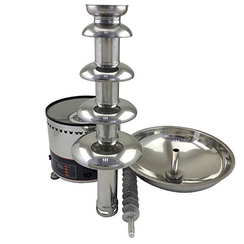 5-Tier Electric Chocolate Fountain Machine 110V - 12kg Capacity, Digital Heating for Melting Chocolate, Perfect for Parties, Weddings & Dessert Buffets