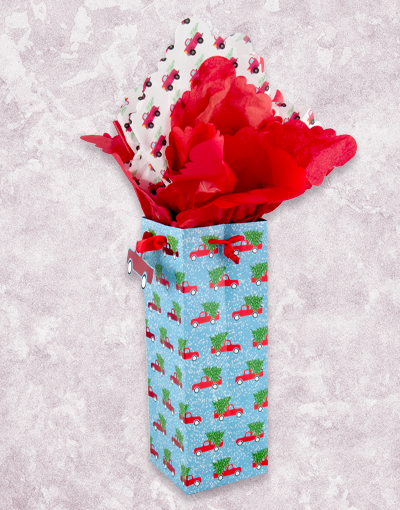 Elegant Holiday Wine Gift Bags - Perfect for Christmas, Thanksgiving & Party Gifts - Reusable & Festive Wine Bottle Bags for Gifting
