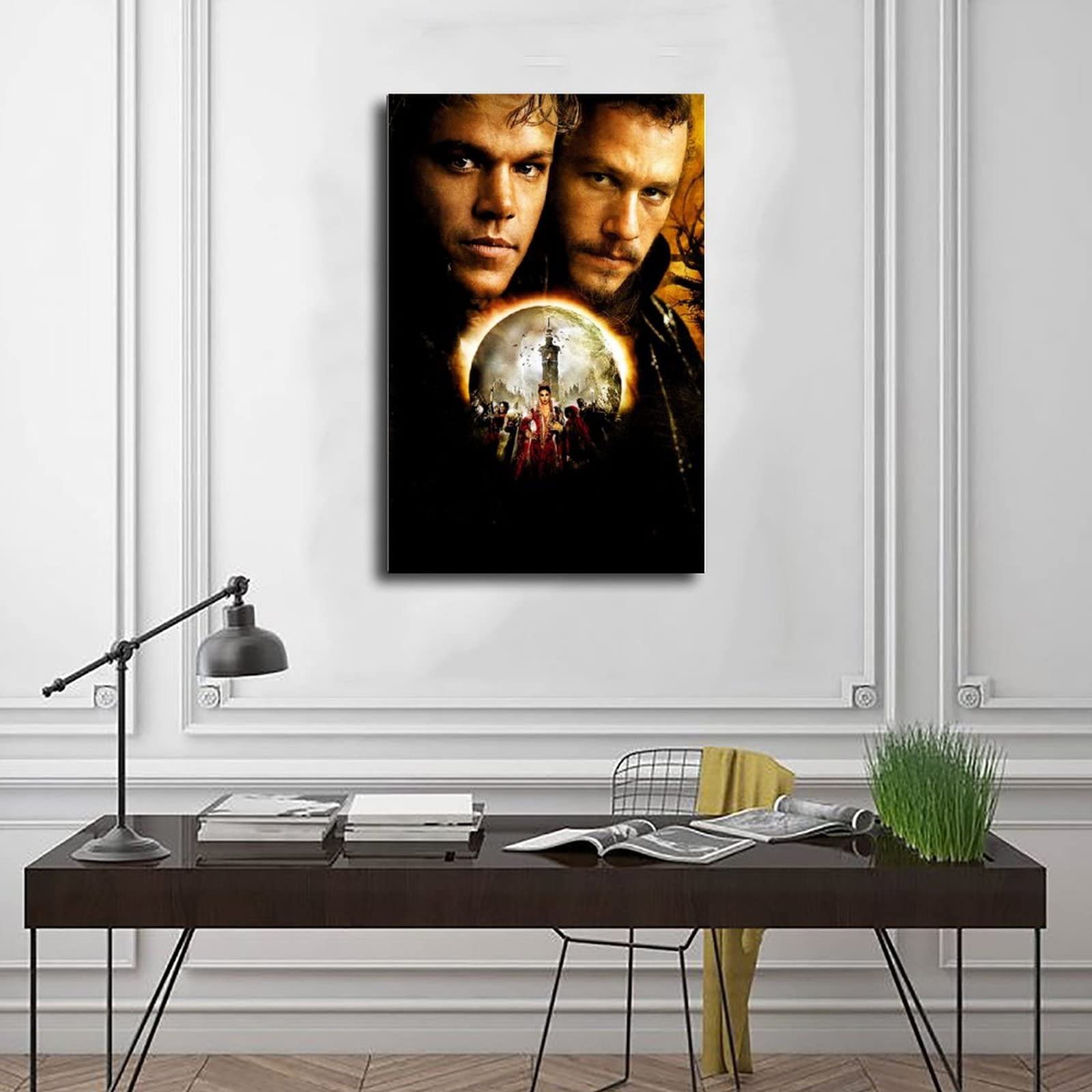 SHISHEN The Brothers Grimm Movie Poster - 24x36 Inch (60x90cm) Canvas Wall Art for Bedroom, Dorm, Office & Home Decor - Perfect Gift for Movie Lovers & Fantasy Fans - Ideal for Living Room, Game Room, Theater Room & Man Cave Decor