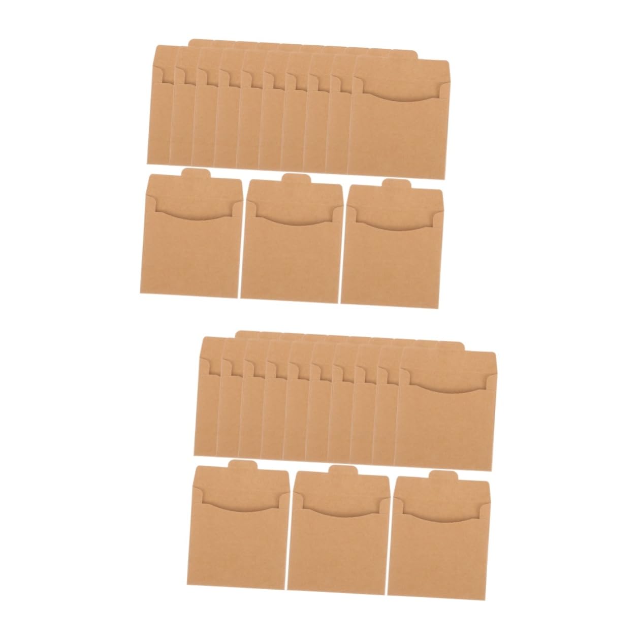 Homoyoyo 100 Pcs CD Packaging Bags - Retro DVD Envelopes & Kraft Paper Sleeves for CDs | Vintage Manila Mailers for Music, Movies & Data Discs | Perfect for Mailing, Storage & Organizing Media Collections