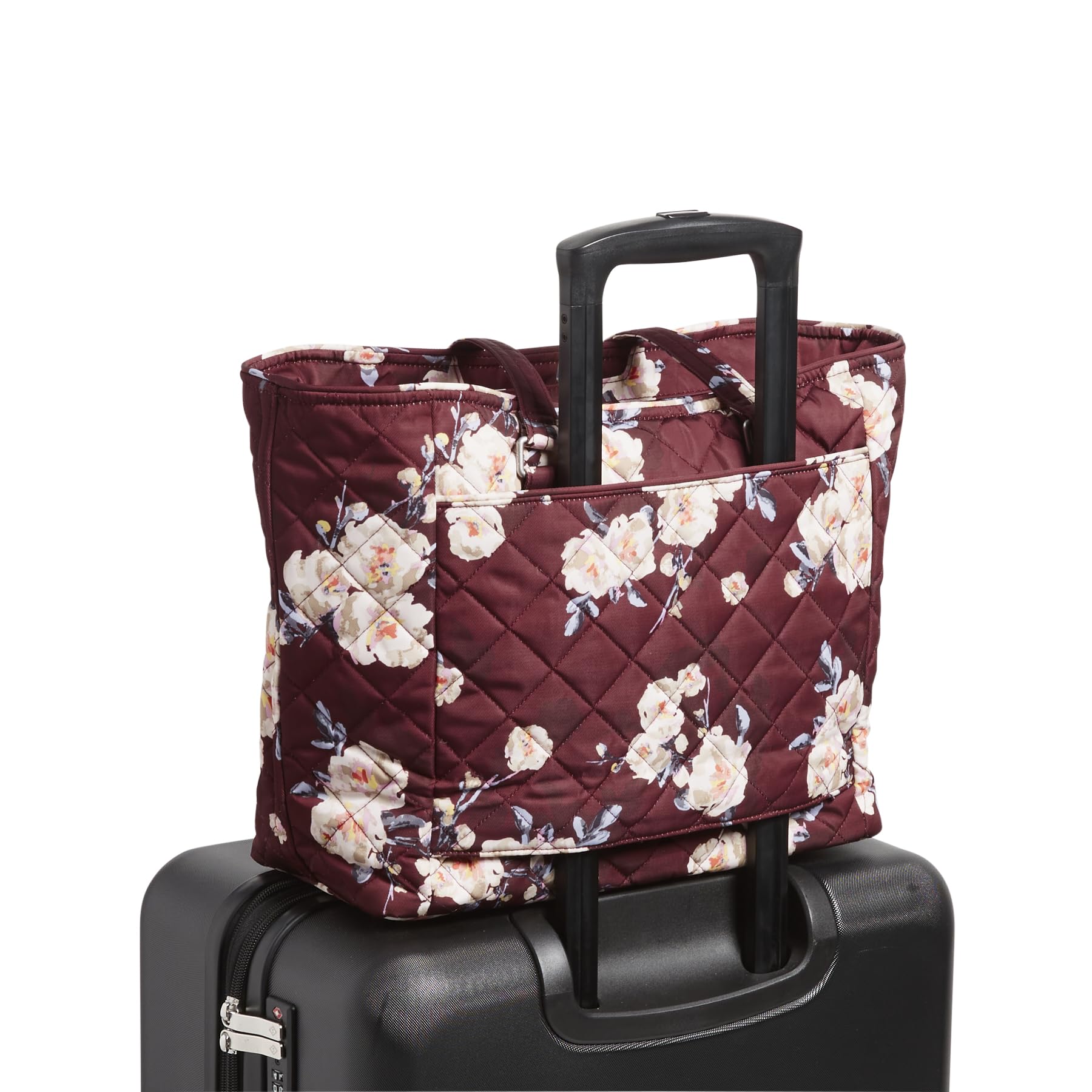 Vera Bradley Women's Performance Twill Work Tote Bag - Stylish & Durable Laptop Bag for Office, Travel & Business | Professional Work Tote with Multiple Pockets | Perfect for Commuters & Working Women
