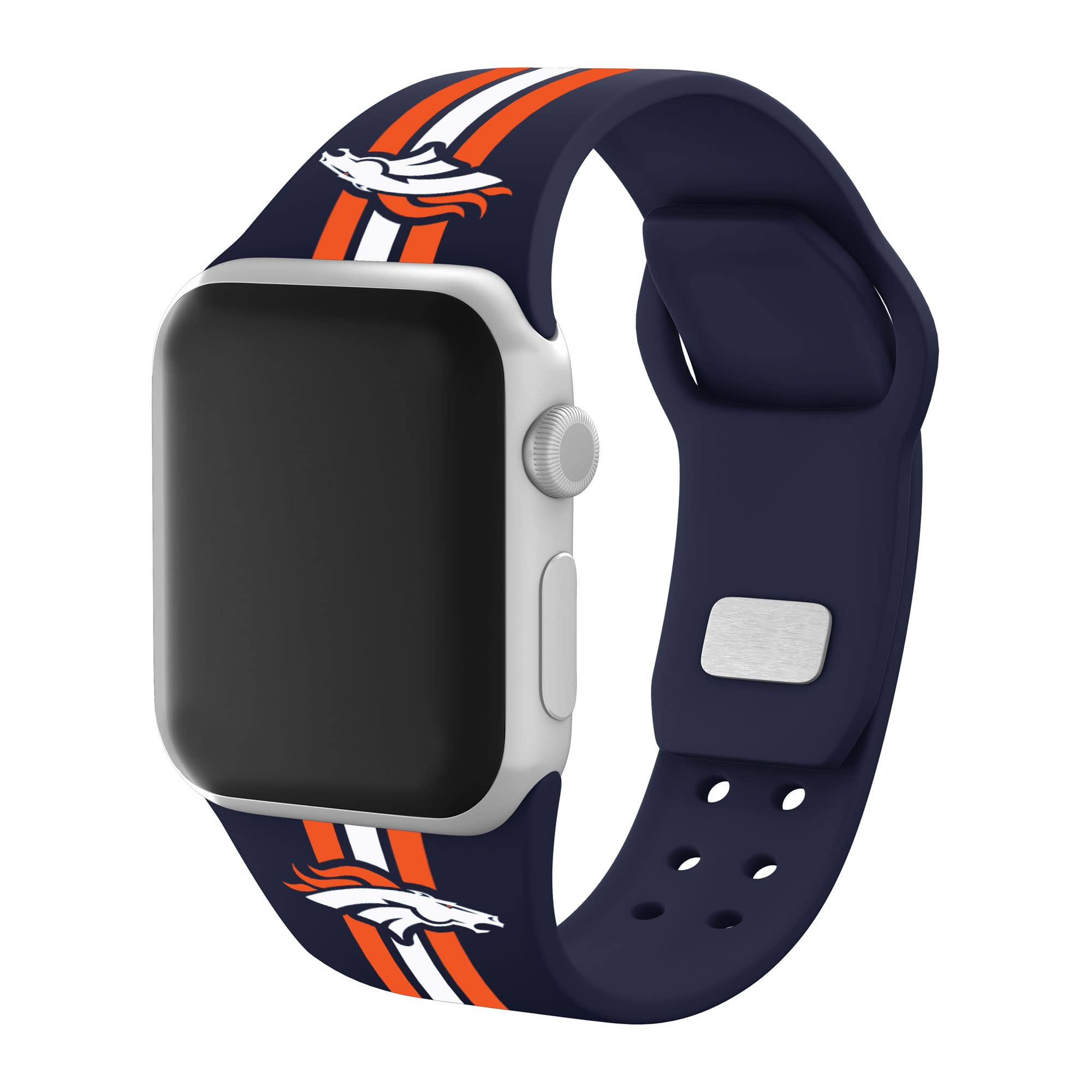 Denver Broncos Apple Watch Band - HD Game Time Sports Strap Compatible with All Apple Watch Models - Perfect for Football Games, Tailgating & Broncos Fan Gifts