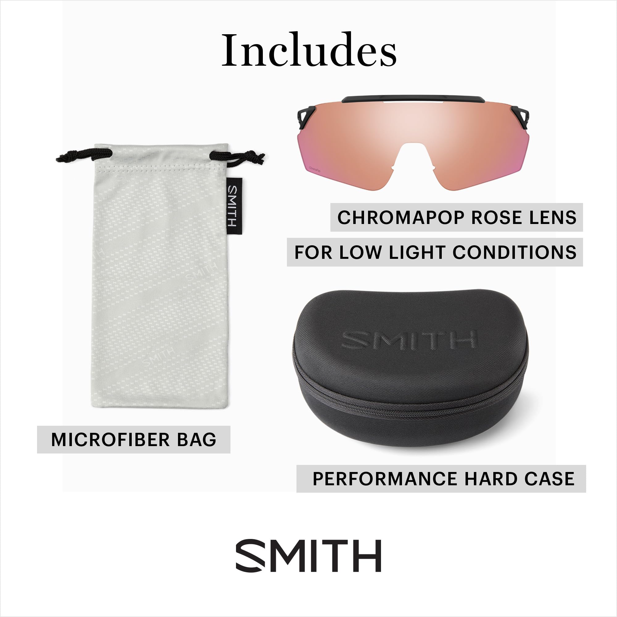 SMITH Ruckus Performance Sports Sunglasses for Men & Women - Polarized Shield Lens for Running, Cycling, MTB, Hiking & Outdoor Activities - UV Protection & Anti-Glare for Enhanced Visibility