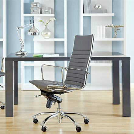 EURO Dirk High Back Ergonomic Office Chair - 7 Color Options for Home & Professional Workspaces
