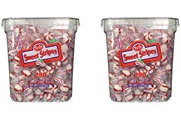 Bob's Sweet Stripes Soft Peppermint Candy - 350 Count (61.73oz) Bulk Pack | Refreshing Breath Mints for Office, Car & Travel | Individually Wrapped Peppermint Candies for Fresh Breath All Day