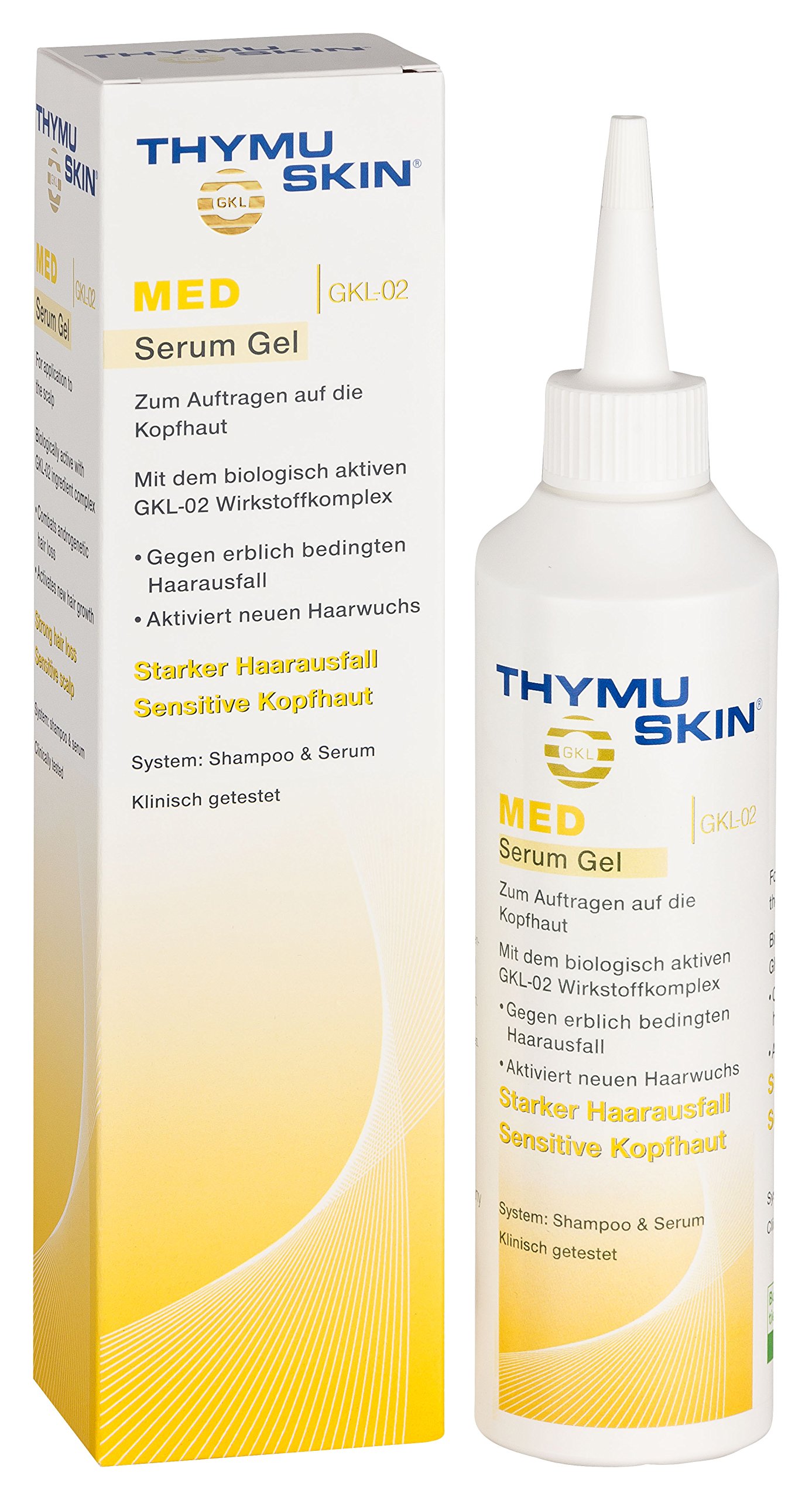 Thymuskin Med Serum Gel - Advanced Hair Growth Peptide Serum for Thicker, Fuller Hair - Multi-Peptide Formula for Scalp Health & Hydration - Best for Thinning Hair & Hair Loss Treatment - Perfect for Daily Hair Care Routine & Scalp Massage