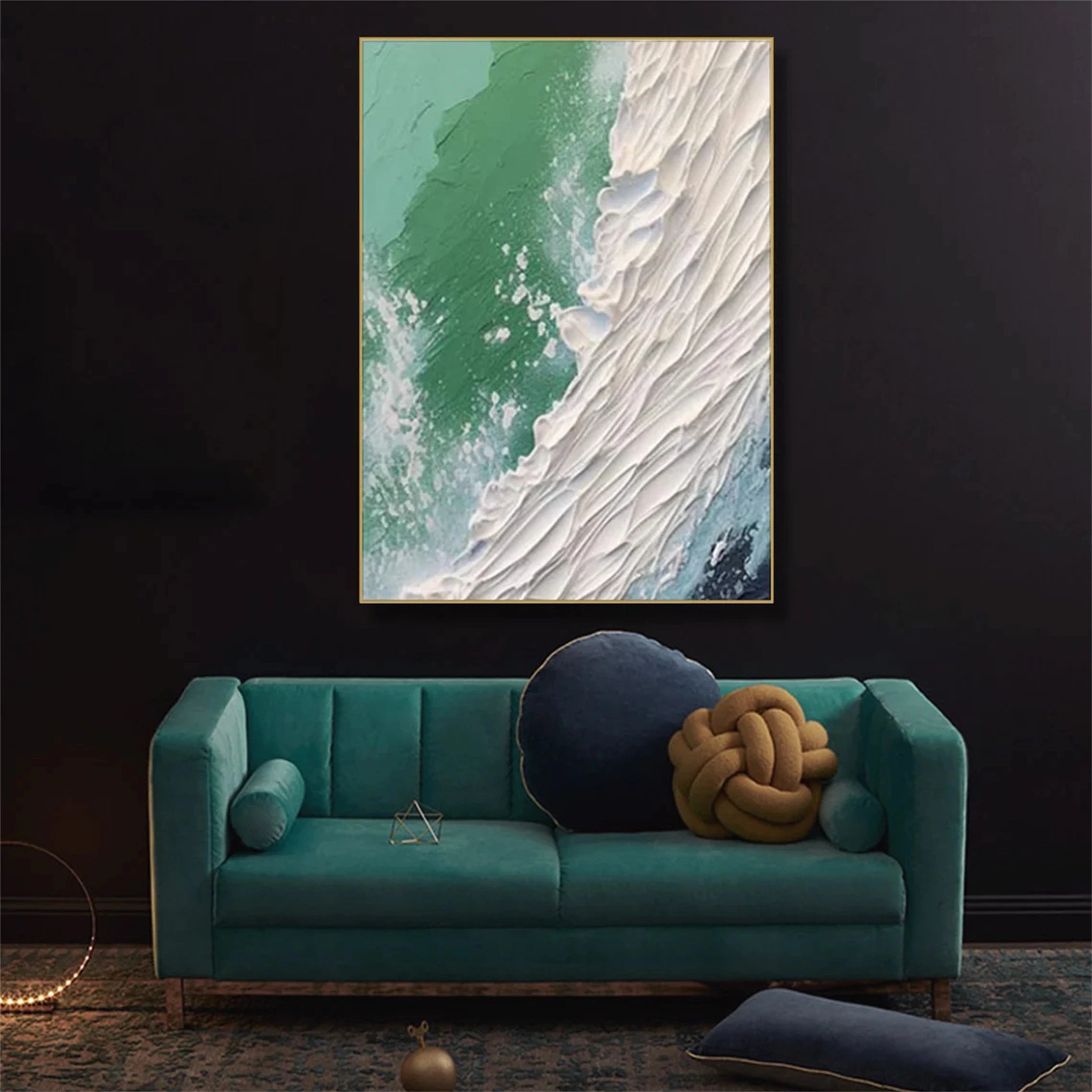 Ocean and Sky Painting #OS056 - Stunning Coastal Wall Art for Home & Office Decor | Perfect for Living Room, Bedroom, or Beach House
