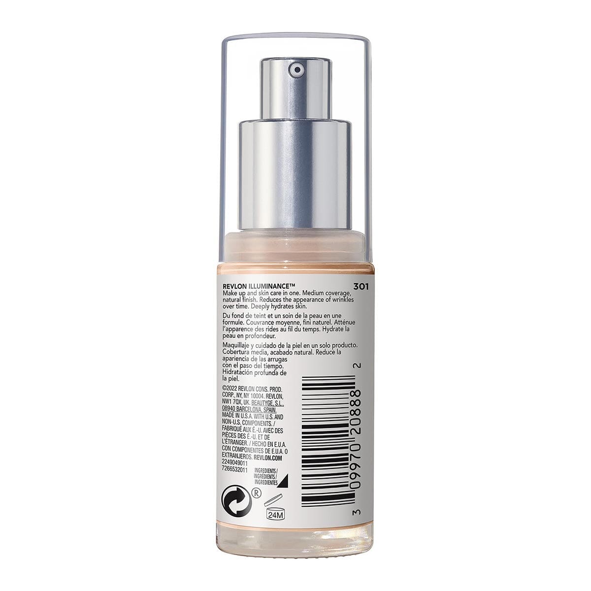 Revlon Illuminance Liquid Foundation Makeup - Cool Beige 301, Lightweight & Buildable Coverage for Flawless Skin | Perfect for Daily Wear & Special Occasions