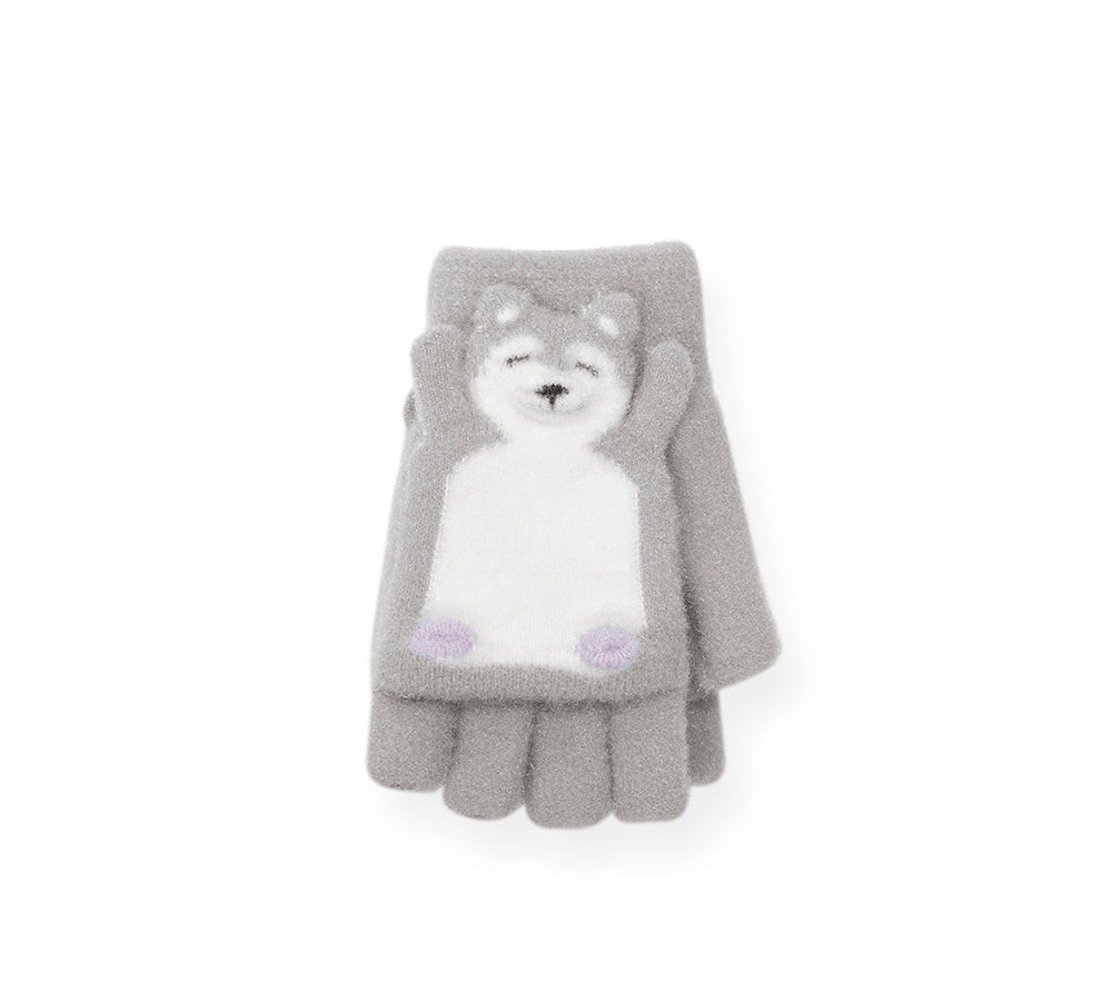 EVERAU® Fingerless Ultra Plush Knit Bearling Gloves - Warm Winter Gloves for Women & Men, Soft Touchscreen Compatible, Perfect for Outdoor Activities, Running, Hiking, and Cold Weather Protection