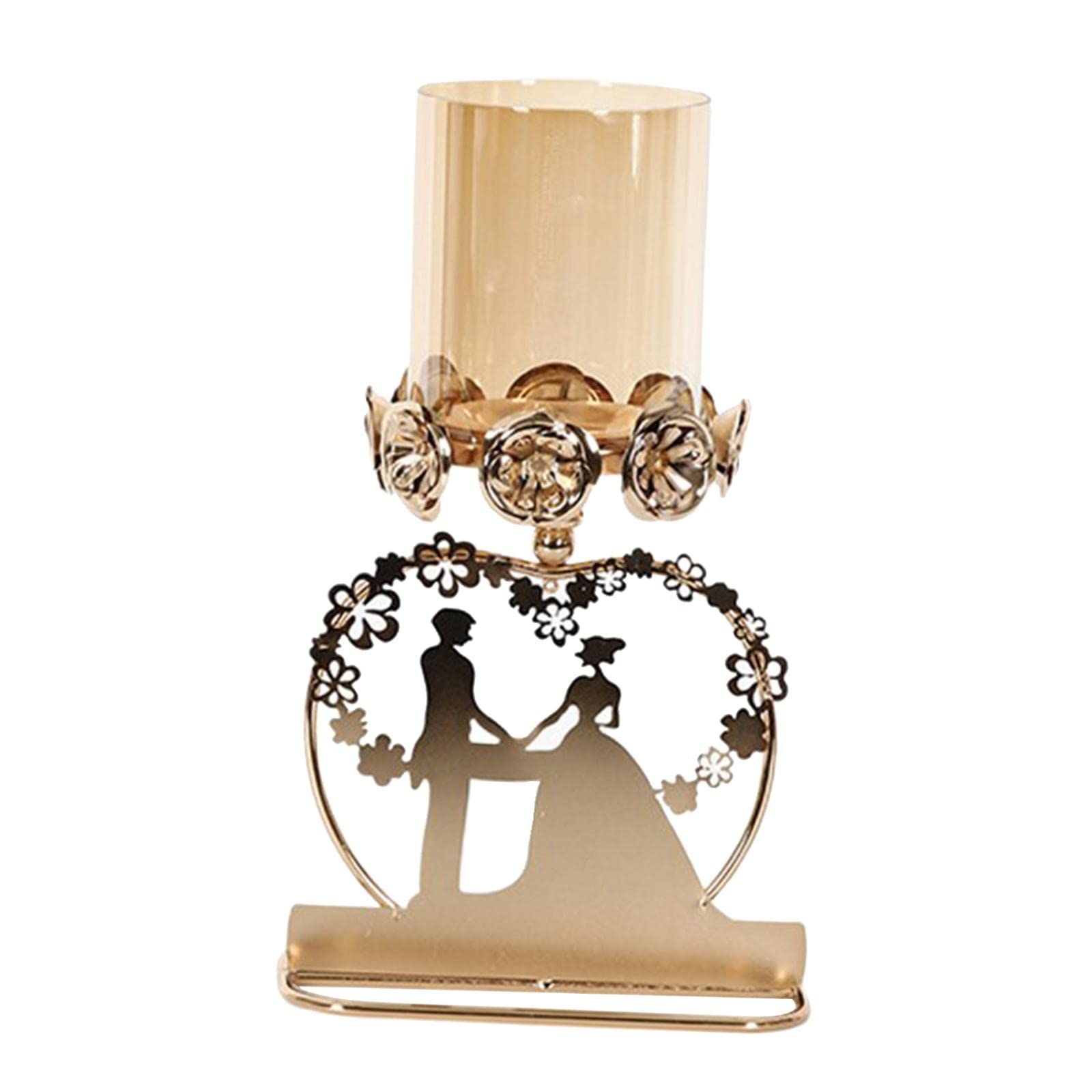 Elegant Glass Candle Holder for Tealight, Pillar, and Votive Candles - Perfect for Weddings, Living Room, Dining Room Decor, and Romantic Photo Props