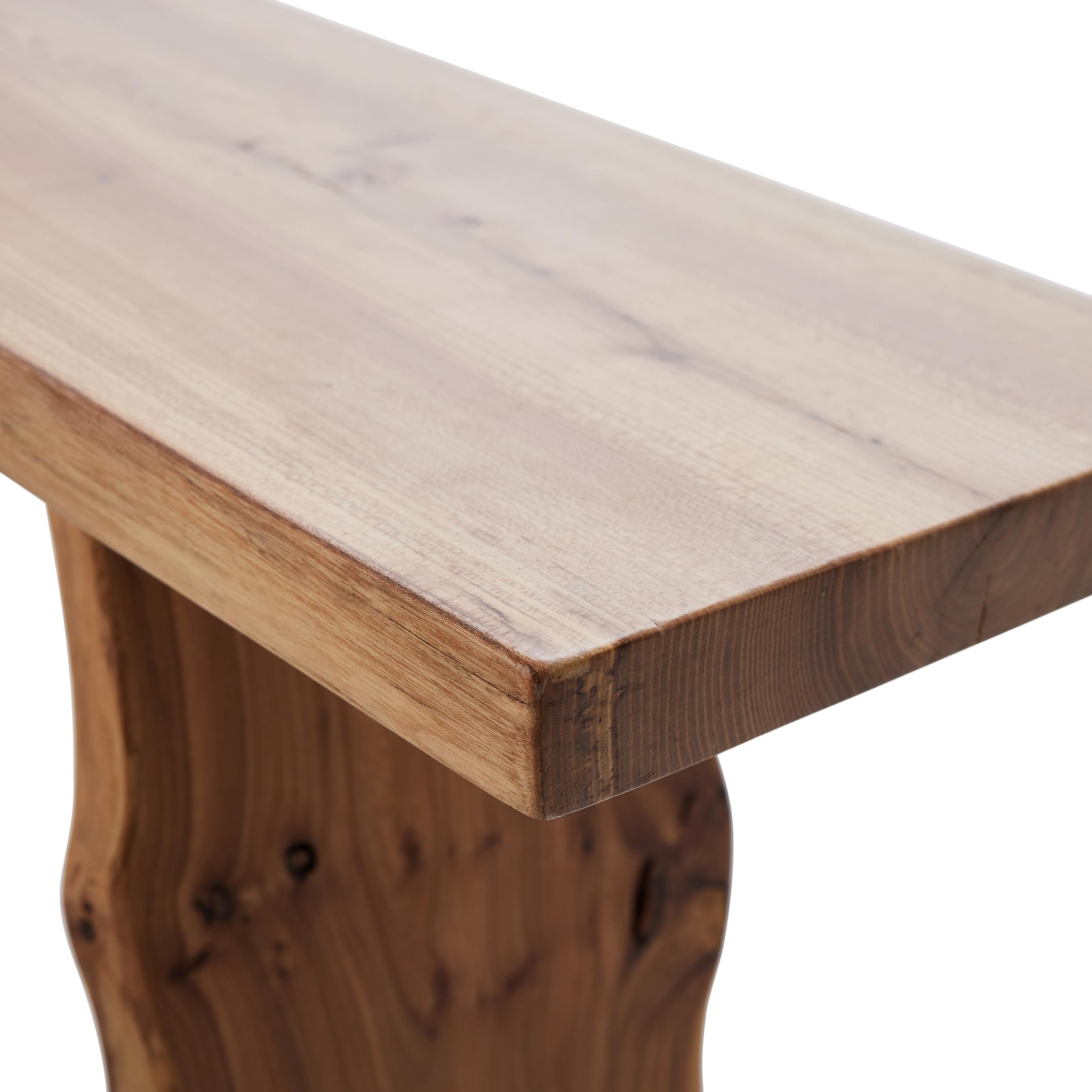 **Elm Wood Dining Bench - 63 Inch Long Accent Bench for Entryway, Living Room, Bedroom & Dining Room - Sturdy Footrest Stool for End of Bed or Seating**    *(Perfect for cozy seating, extra guest space, or as a stylish footrest in your home decor!)*