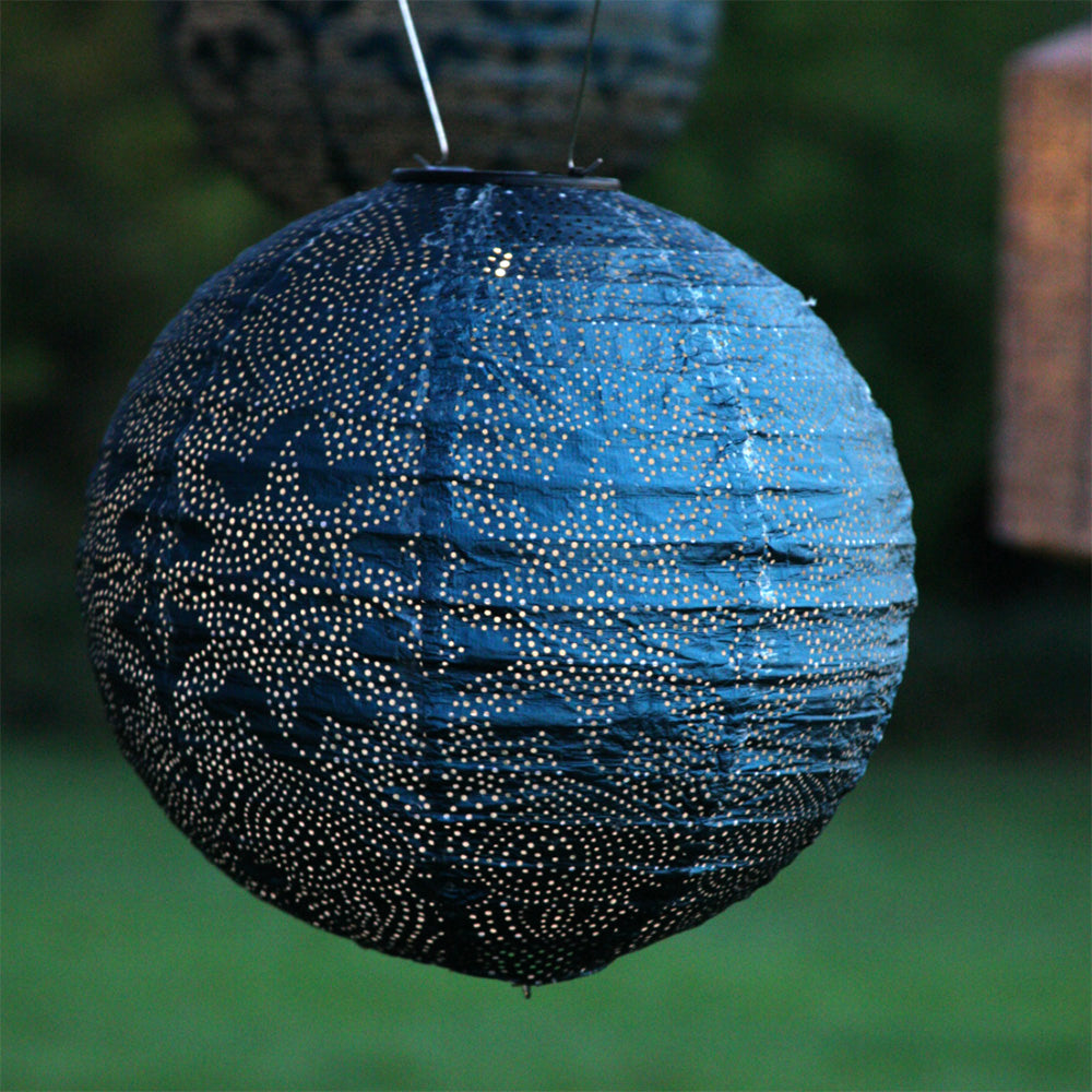 Solar Powered Outdoor Lantern - Waterproof LED Globe Light for Garden, Patio, Camping & Emergency Use