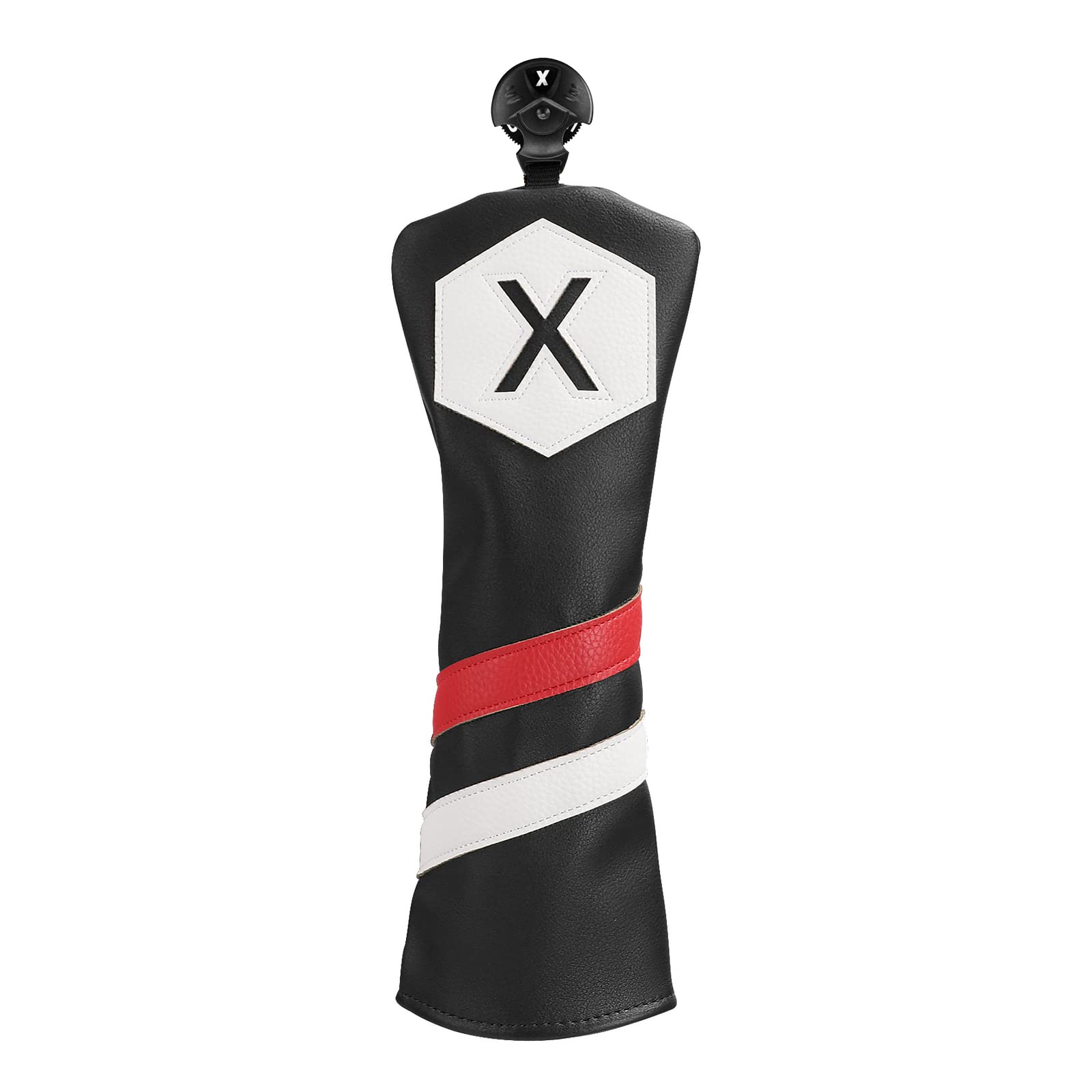 BIG TEETH Driver Fairway Hybrid Headcover - 460cc Golf Club Head Cover with Classic Stripes | Protective Cover for Woods & Hybrids | Perfect for Golf Course & Driving Range Use