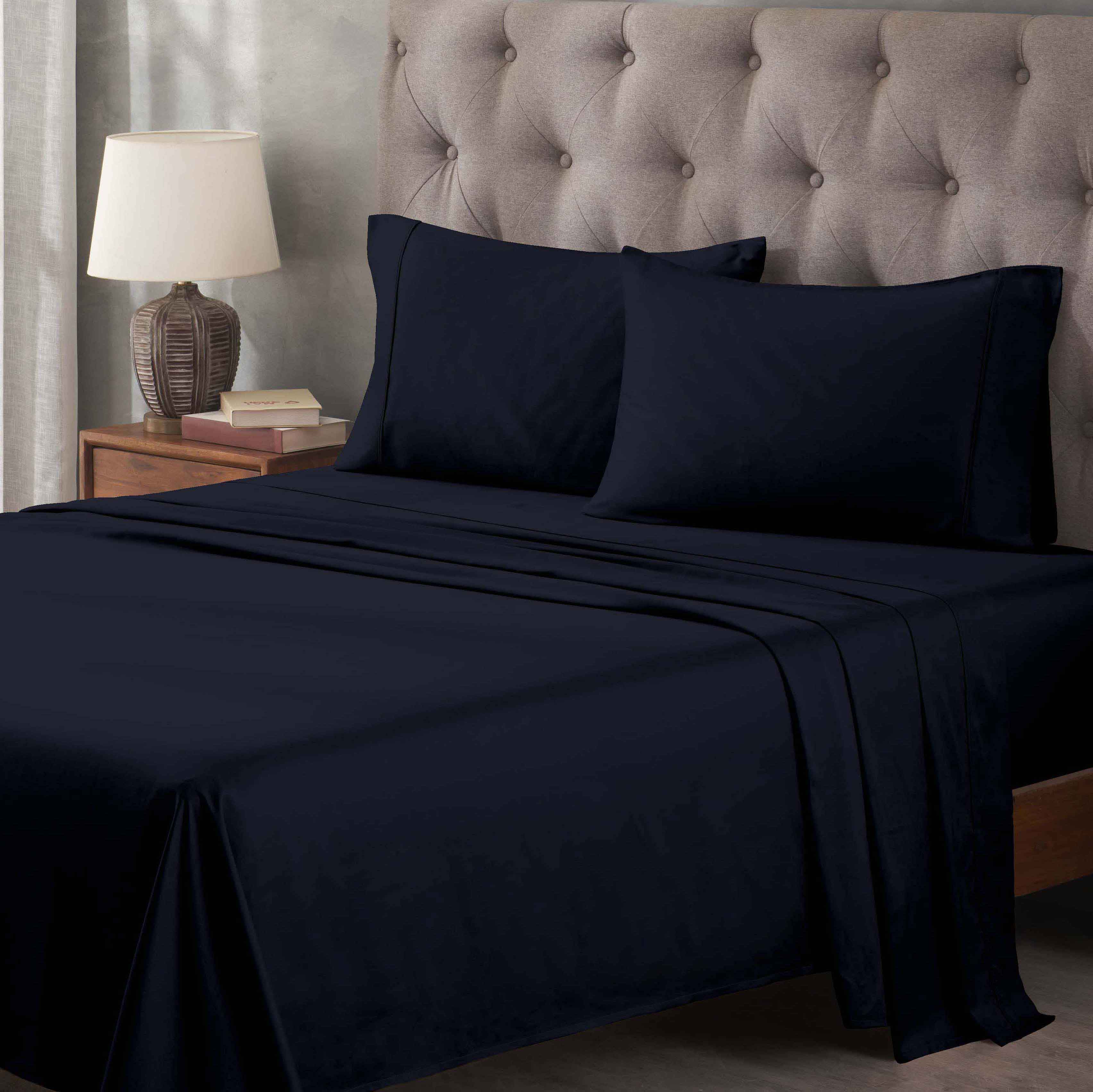 Premium 400 Thread Count Egyptian Cotton Bed Sheet Set - Soft, Breathable & Durable for Luxury Bedroom Comfort