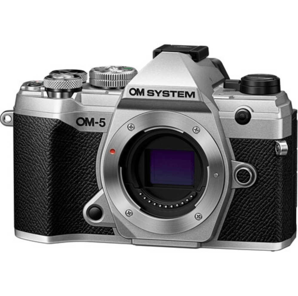 OM SYSTEM OM-5 Mirrorless Digital Camera (Silver) - Compact & Lightweight for Travel, Vlogging & Outdoor Photography