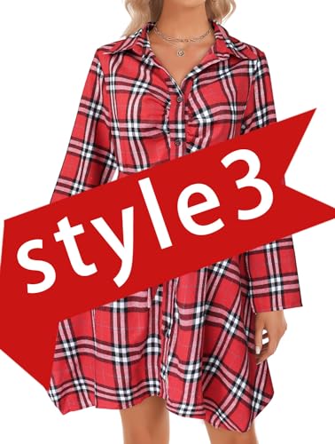 B-pleated Front Chest Red White Plaid