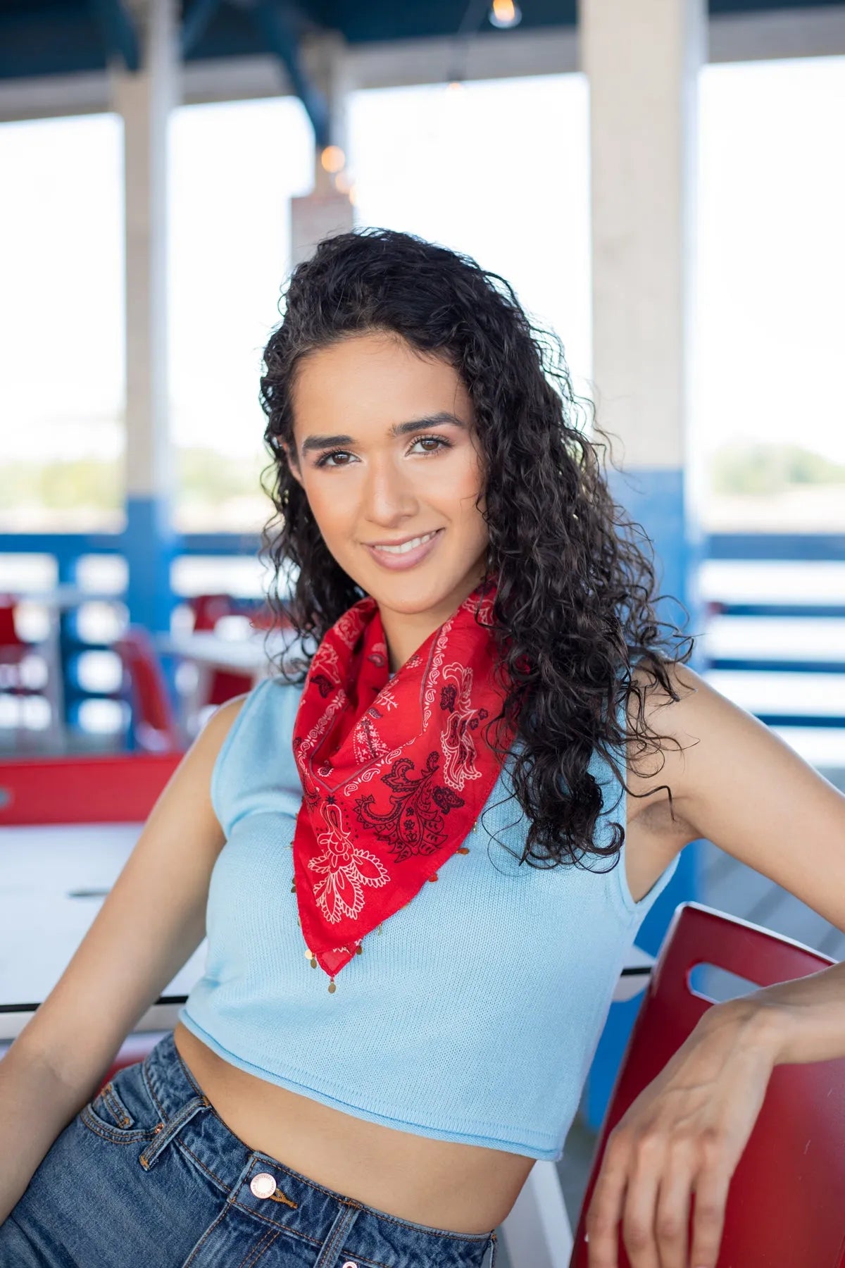 Stylish Paisley Print Bandana for Women & Men - Fashionable Cotton Scarf for Outdoor, Music Festivals & Everyday Use
