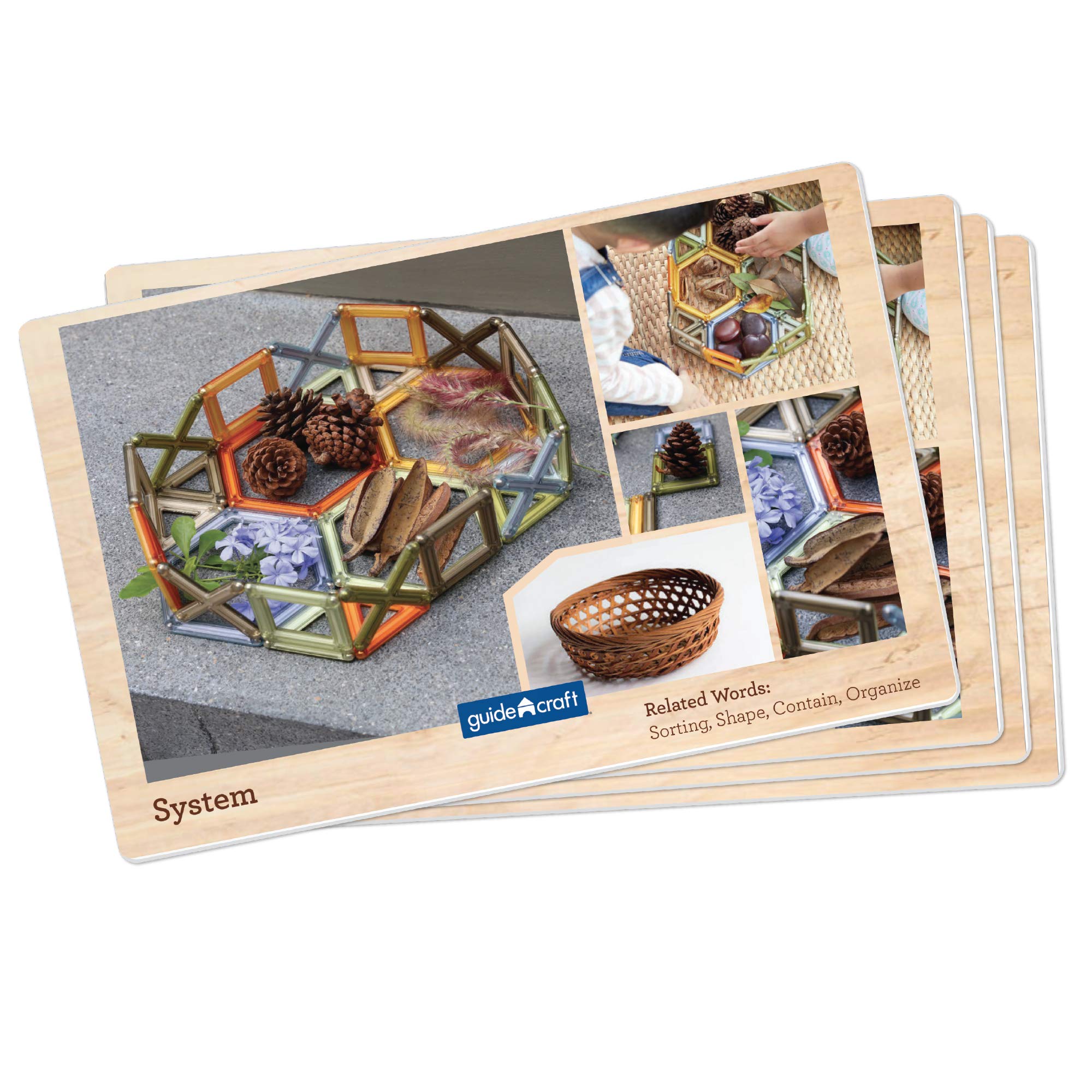 Guidecraft PowerClix Frames Natural - 74 Piece Magnetic Construction Building Kit for Kids | STEM Educational Toys | Creative Open-Ended Play | Perfect for Classroom Learning & Home Playtime Activities
