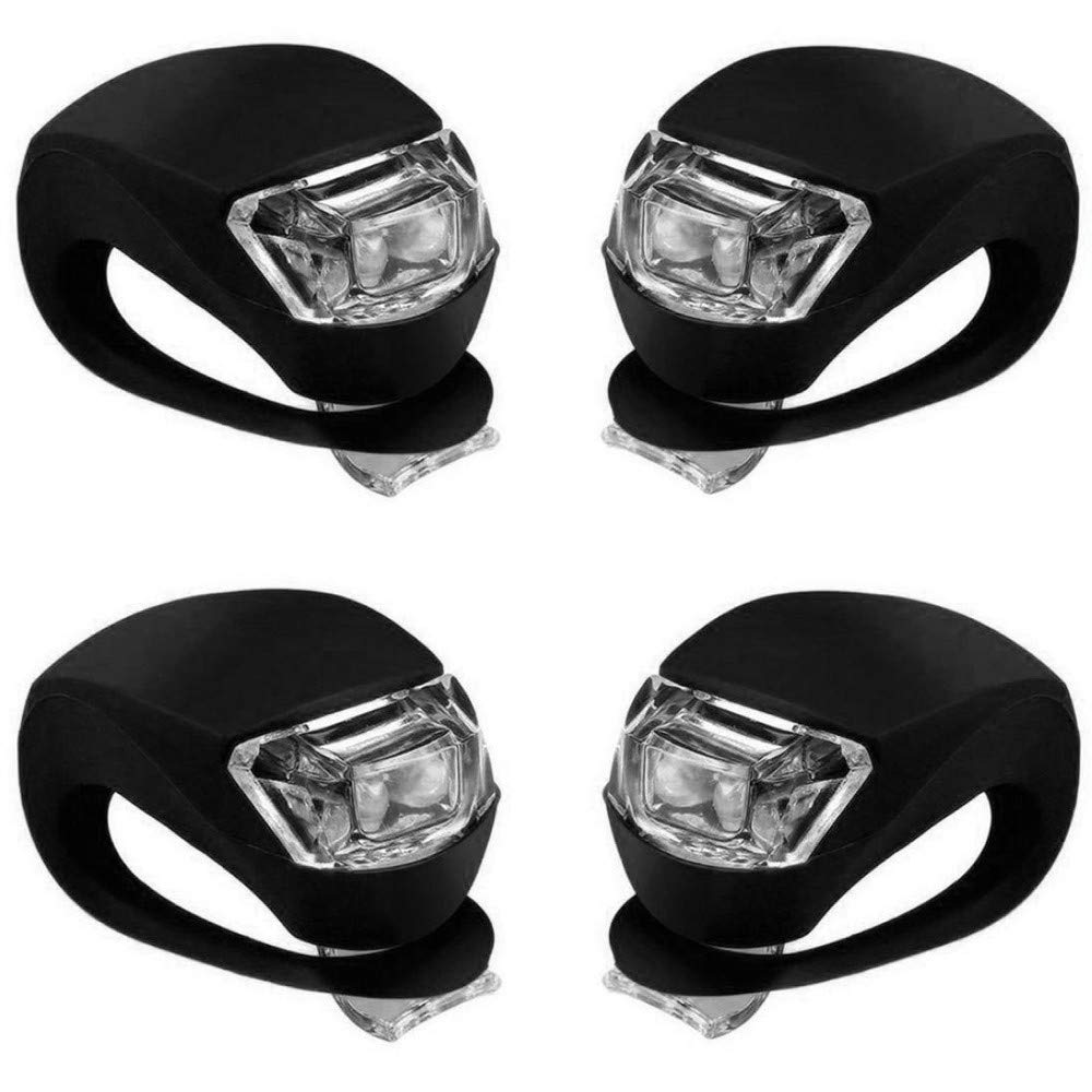 DFDGBD Bike Light Set - Waterproof LED Front & Rear Bicycle Lights with Silicone Mount for Mountain Cycling | Perfect for Night Riding, Commuting & Road Safety