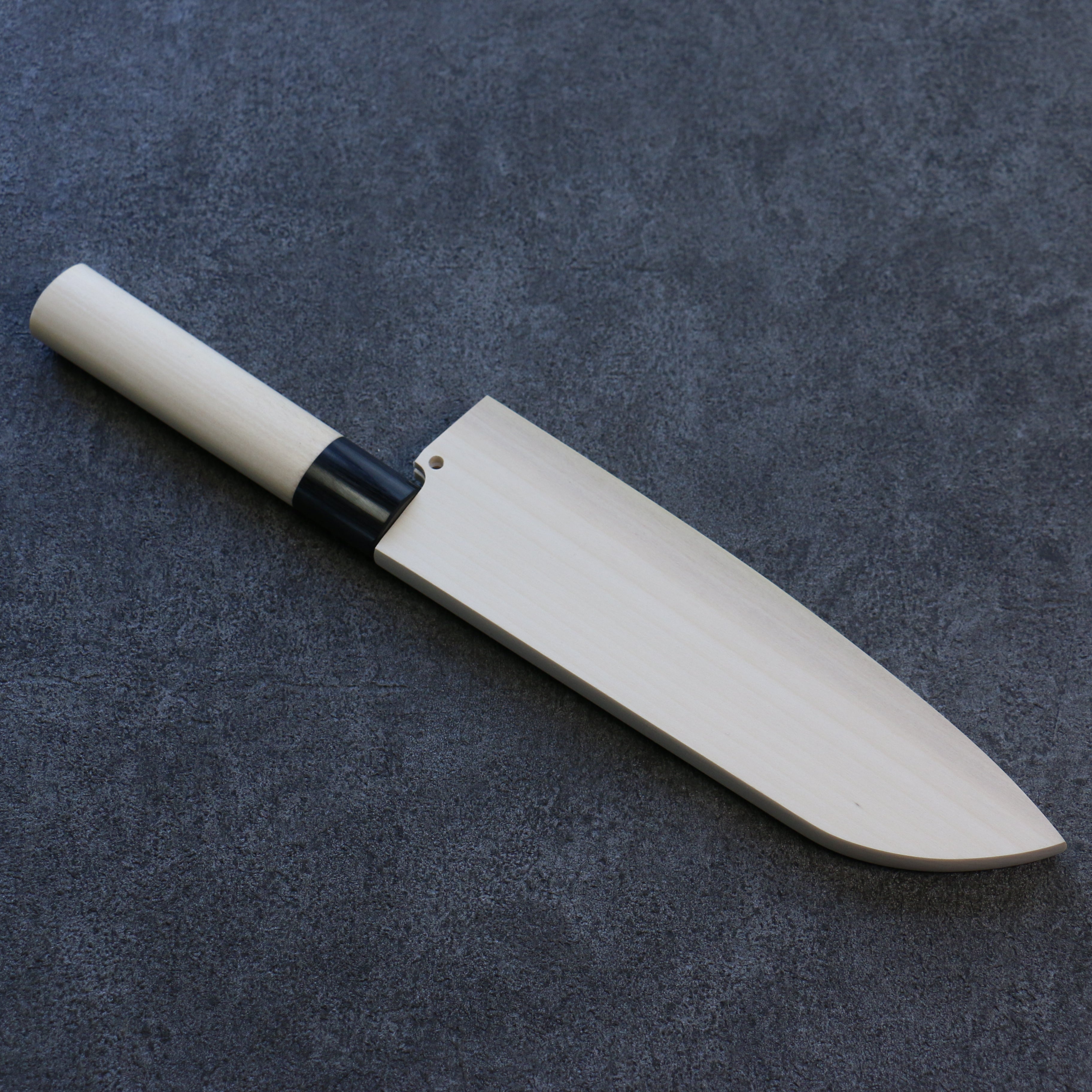 Premium 165mm Santoku Knife Sheath - Magnolia Wood & Plywood Pin - Perfect for Kitchen Storage, Travel, and Gift Giving