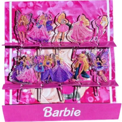 Barbie-Themed Acrylic Food Picks for Party Decorations, Appetizers, and Dessert Presentation – Fun and Elegant Cake Toppers for Birthday Celebrations