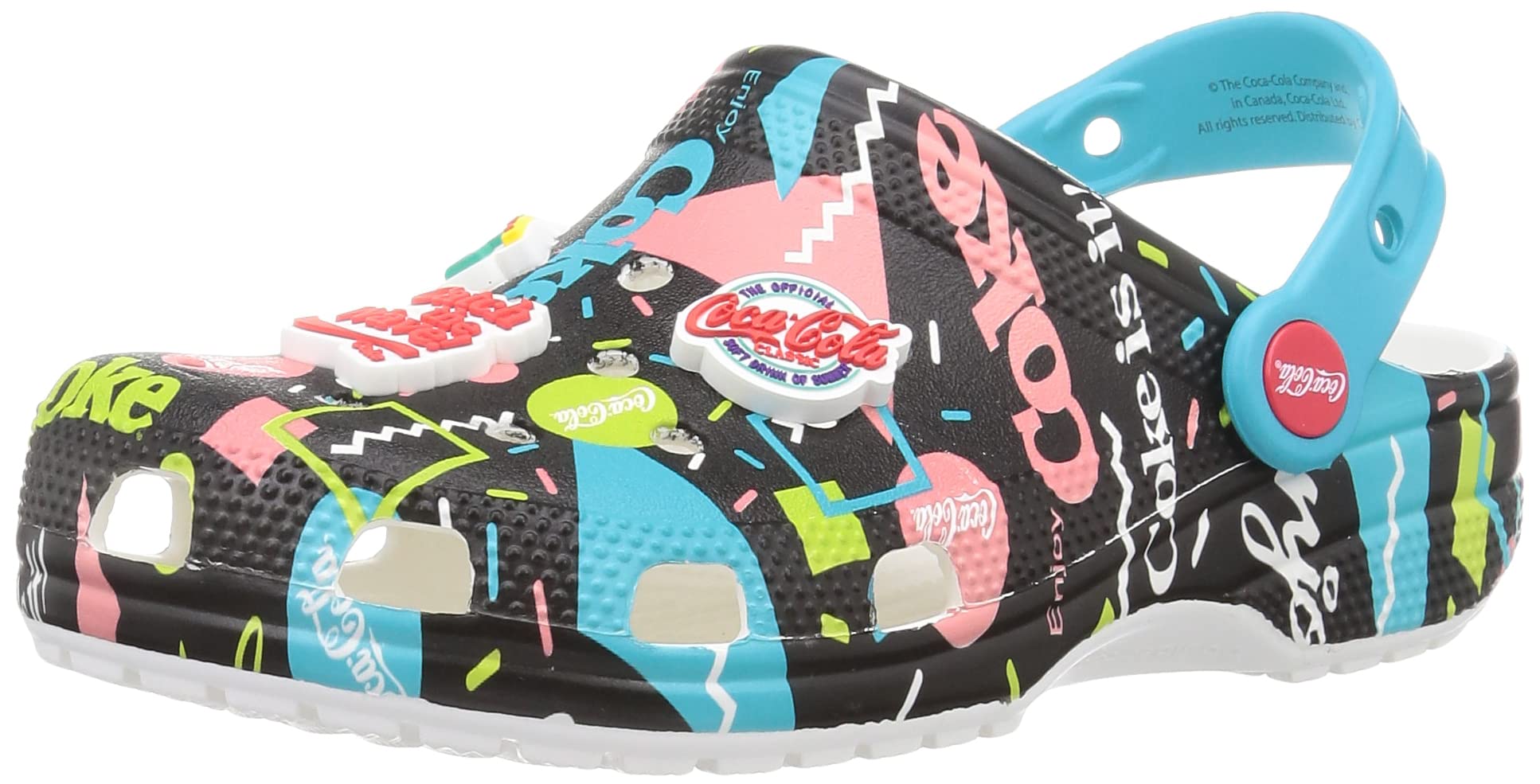 Crocs Coca Cola X Classic 90s Clog - Comfortable Unisex Slip-On Shoes for Men & Women - Perfect for Casual Wear, Beach, Pool & Outdoor Activities